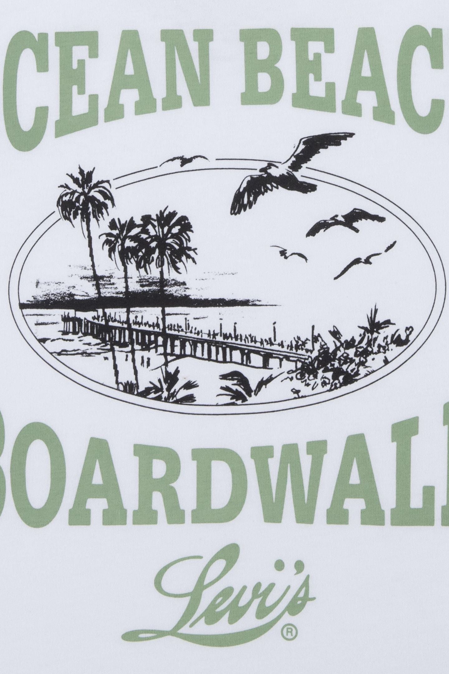 GIRLS BOARDWALK SS TEE BRIGHT WHITE 3