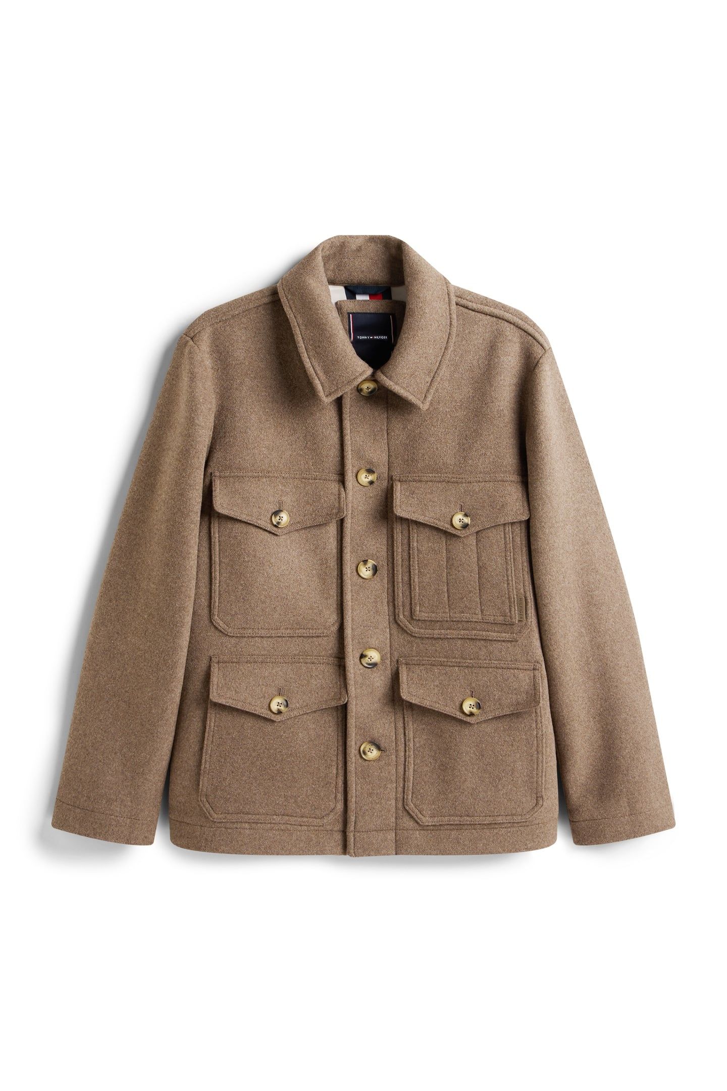 WOOL 4PKT JACKET COASTAL TAUPE 4