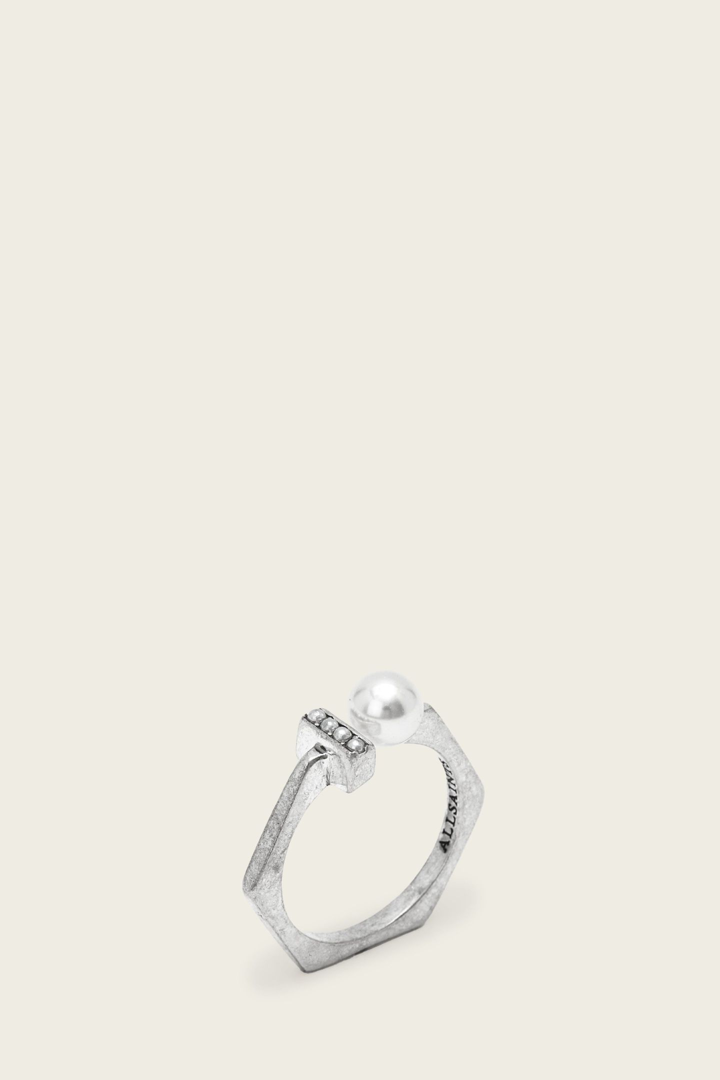 NELLIE RING WARM SILVER 2
