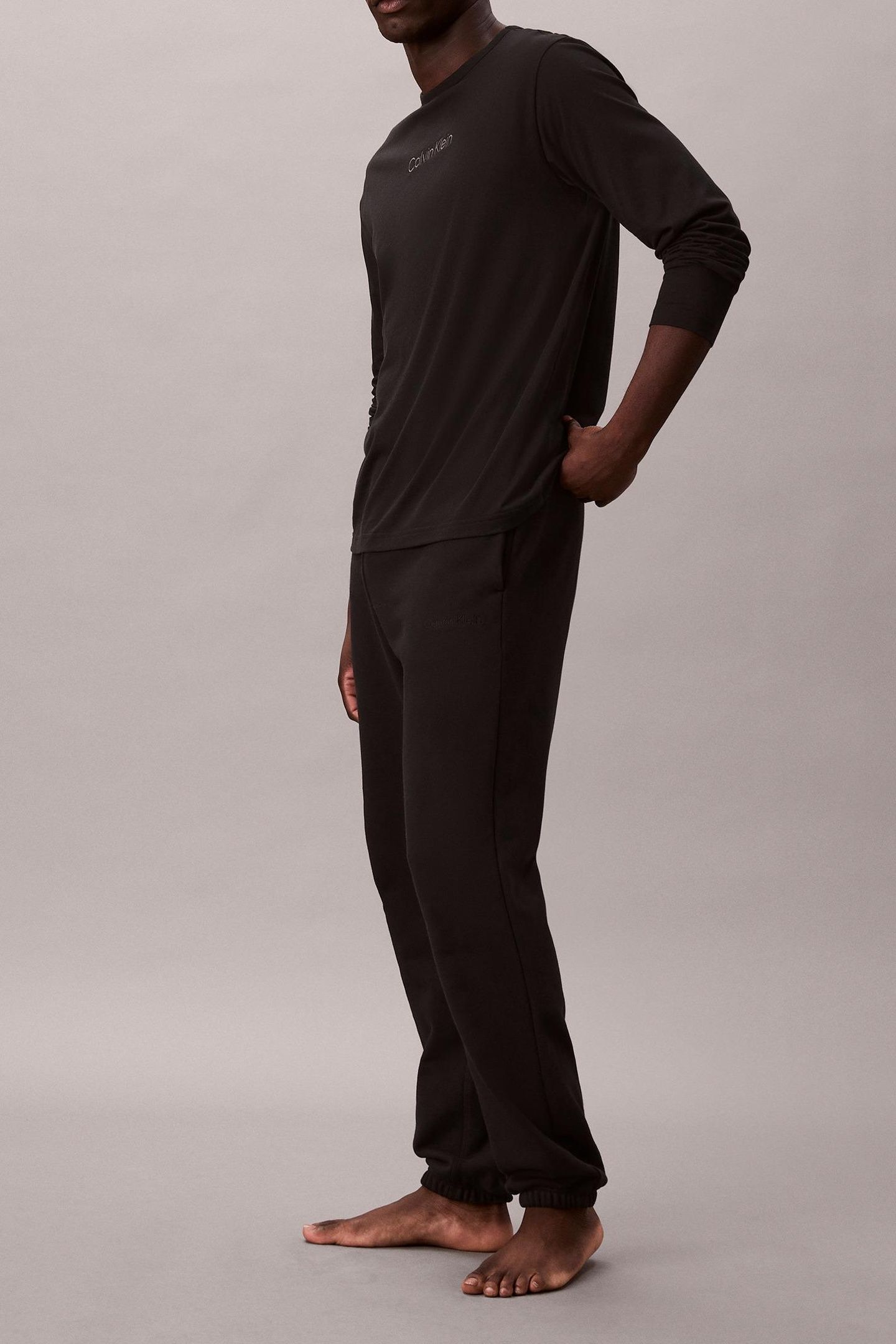 LS TEE JOGGER SET BLACK TOP FALL BERRY 3