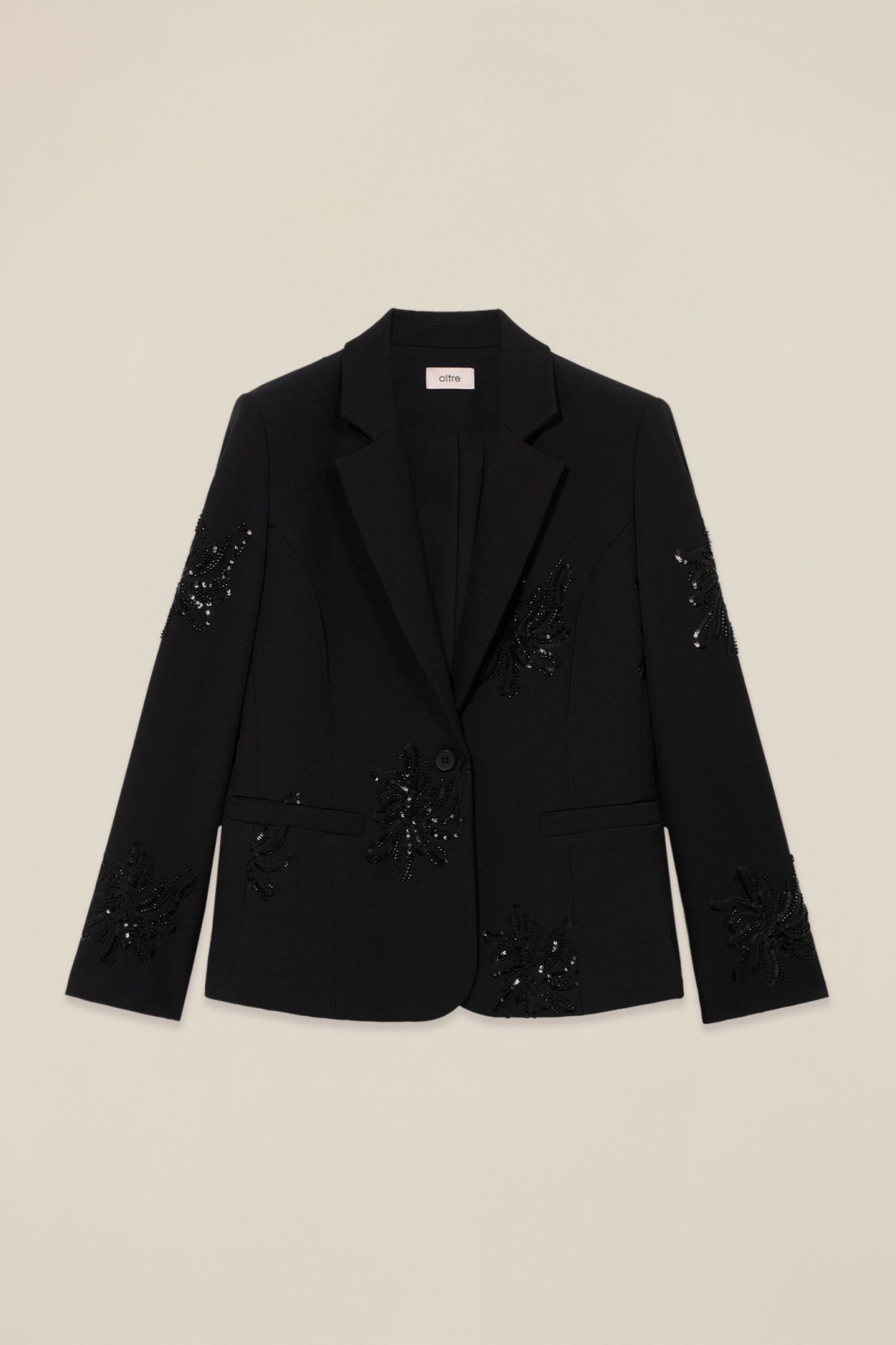 BLAZER WITH SEQUIN EMBROIDERY BLACK 3