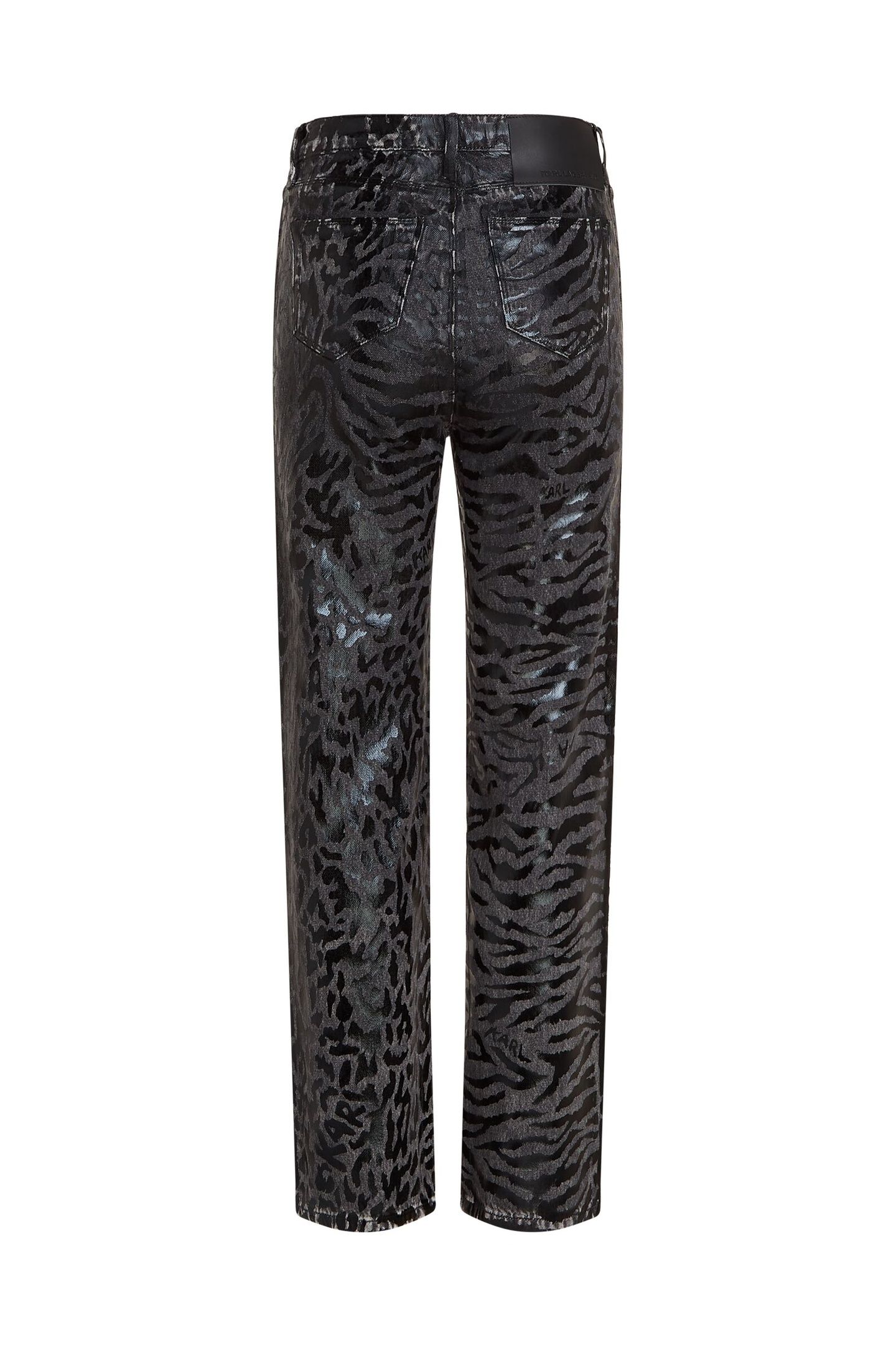 AOP STRAIGHT DENIM PANTS BLACK PRINTED DENIM 5