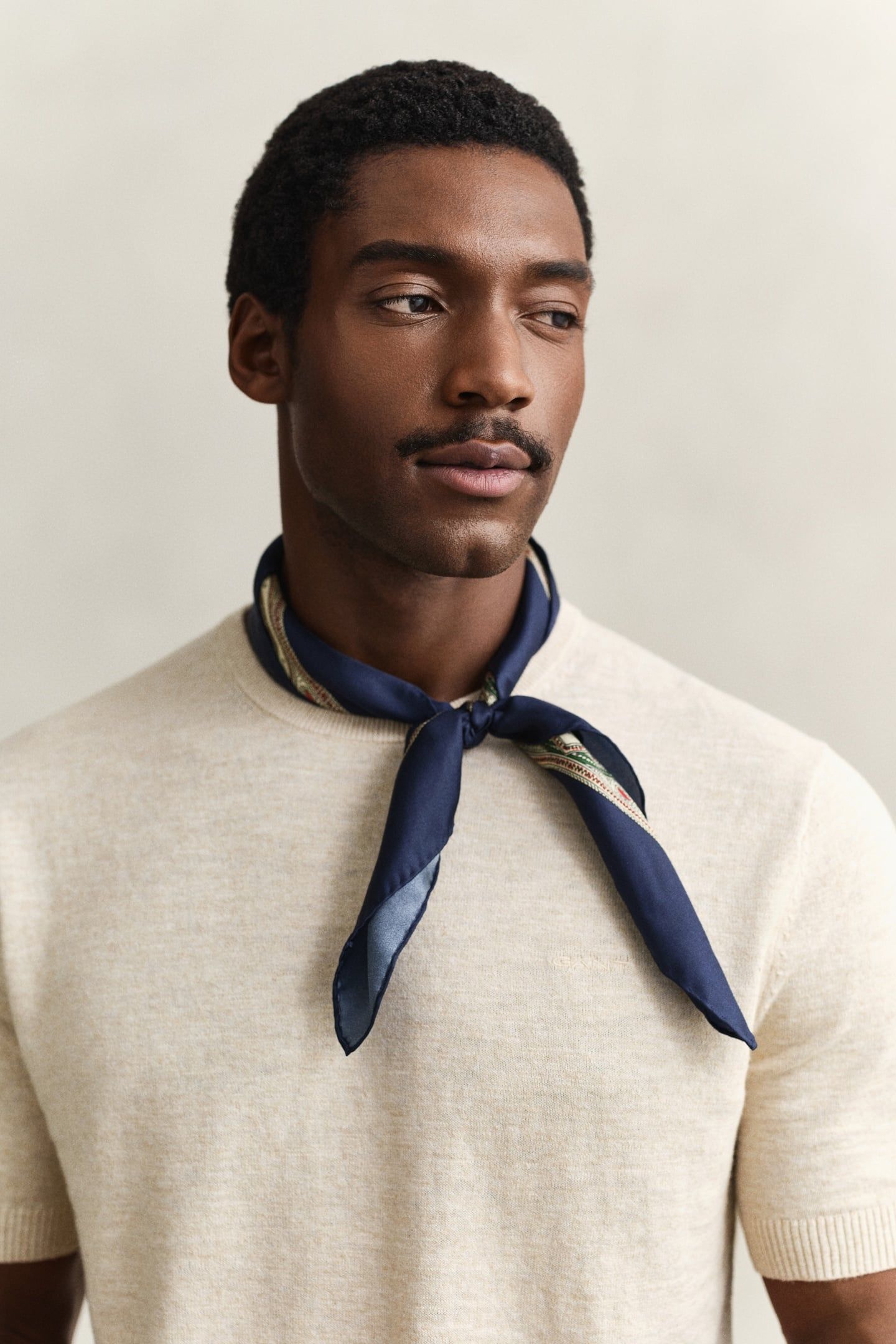 SLUB COTTON LINEN SS C-NECK SEED MELANGE 5