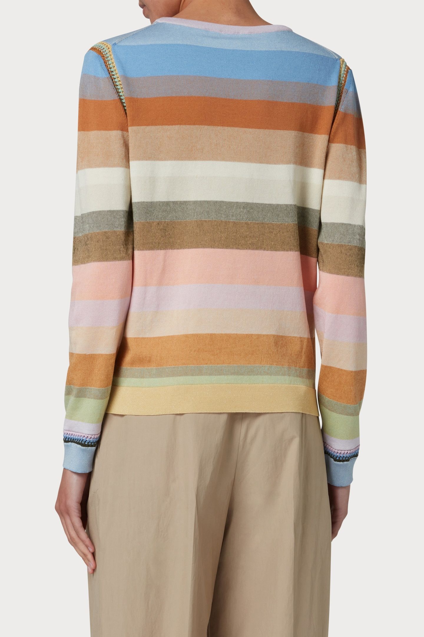 WOMENS KNITTED SWEATER CREW NECK MULTI COLOURED 5