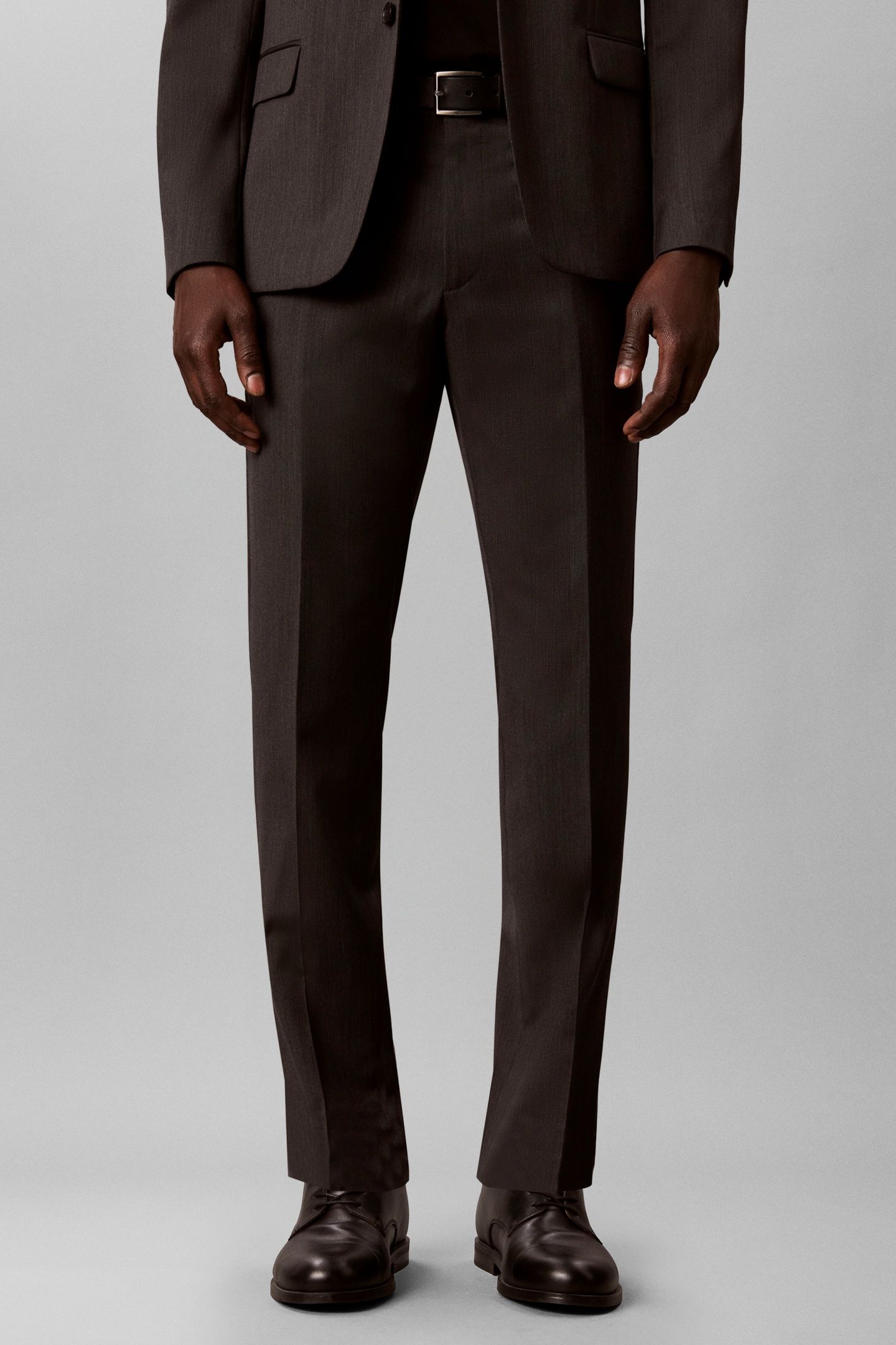MICRO HERRINGBONE SUIT PANTS VOLCANIC ASH 1
