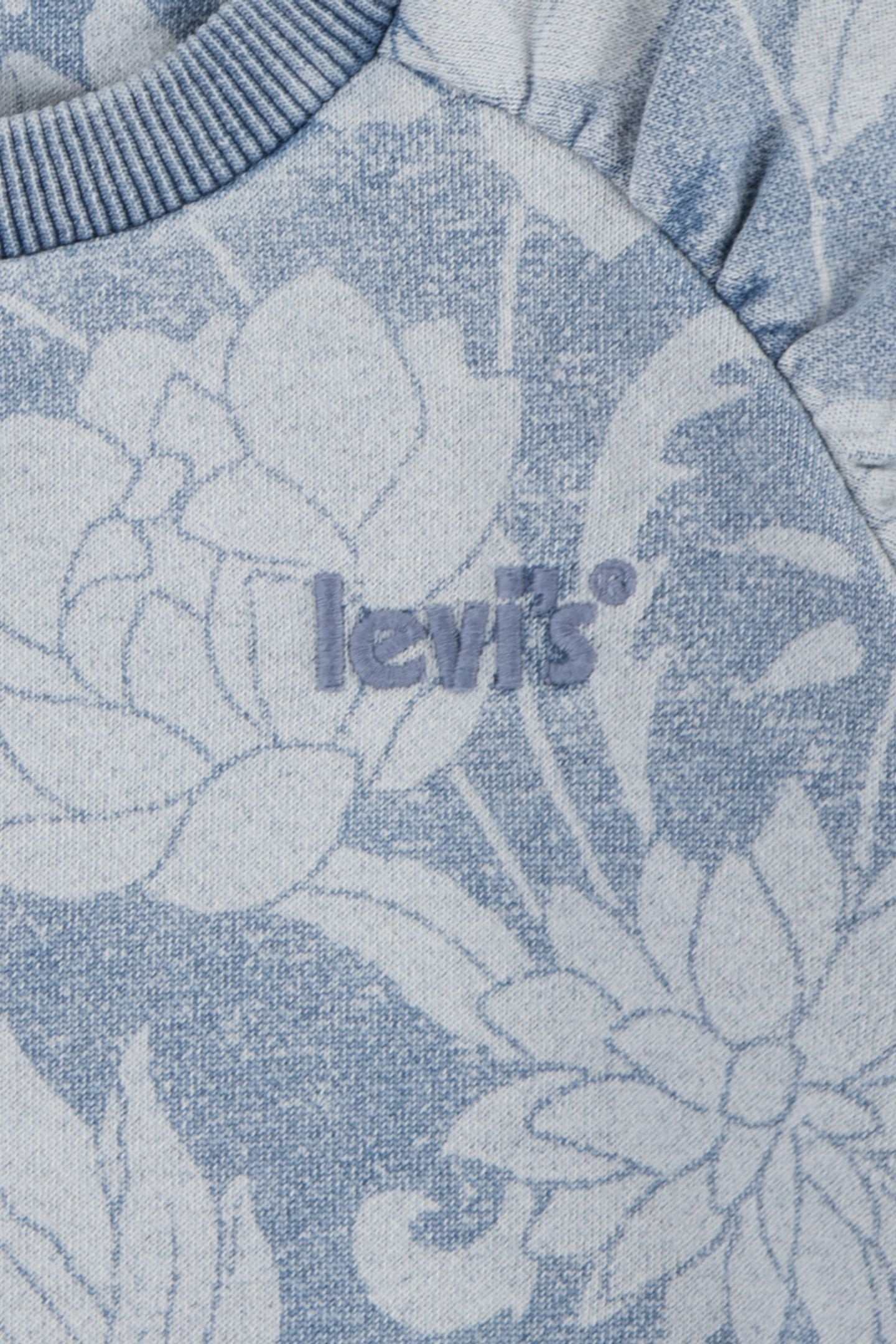 GIRLS DISCHARGE MEET AND GREET TOP INDIGO LIGHT FLORAL 3