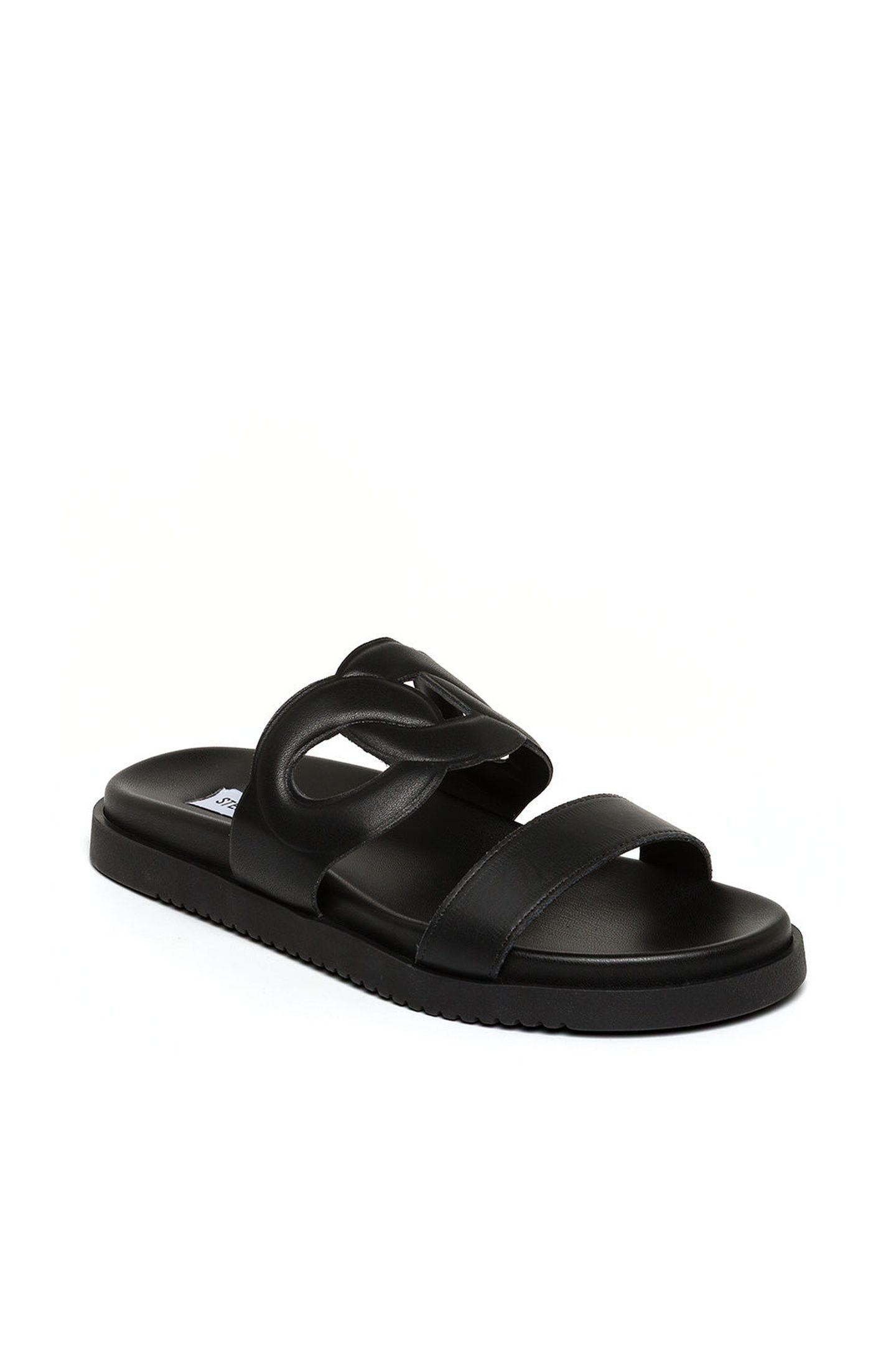 MYRTLE SANDALS BLACK LEATHER 2