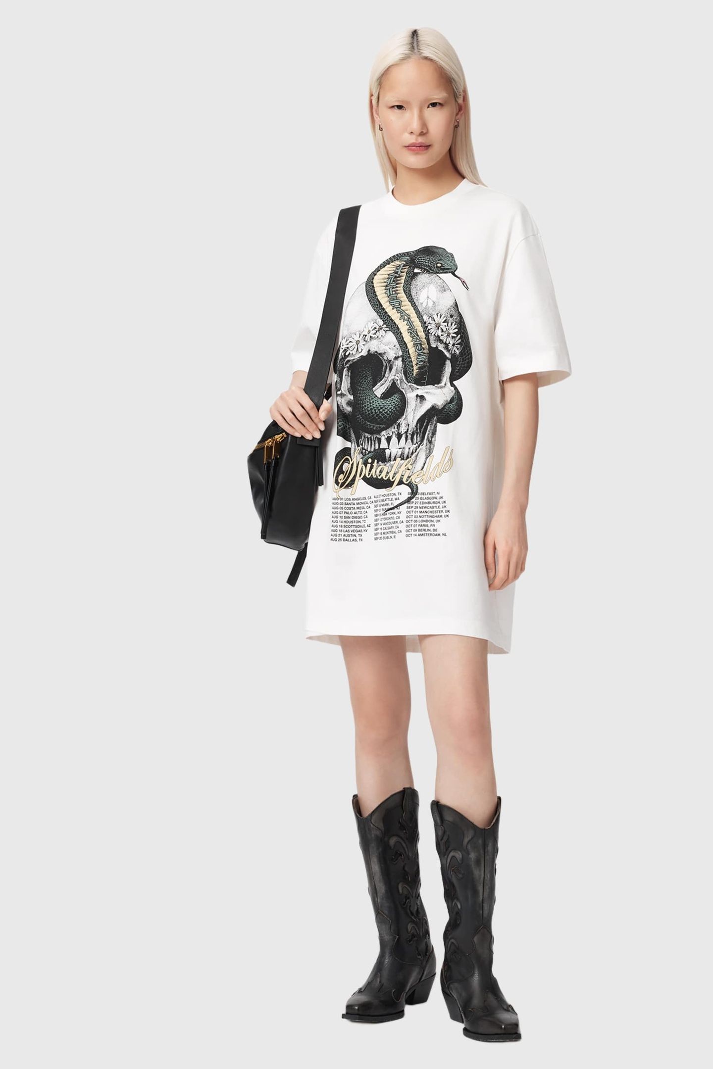 SNAKEHEAD TEE DRESS CHALK WHITE 5