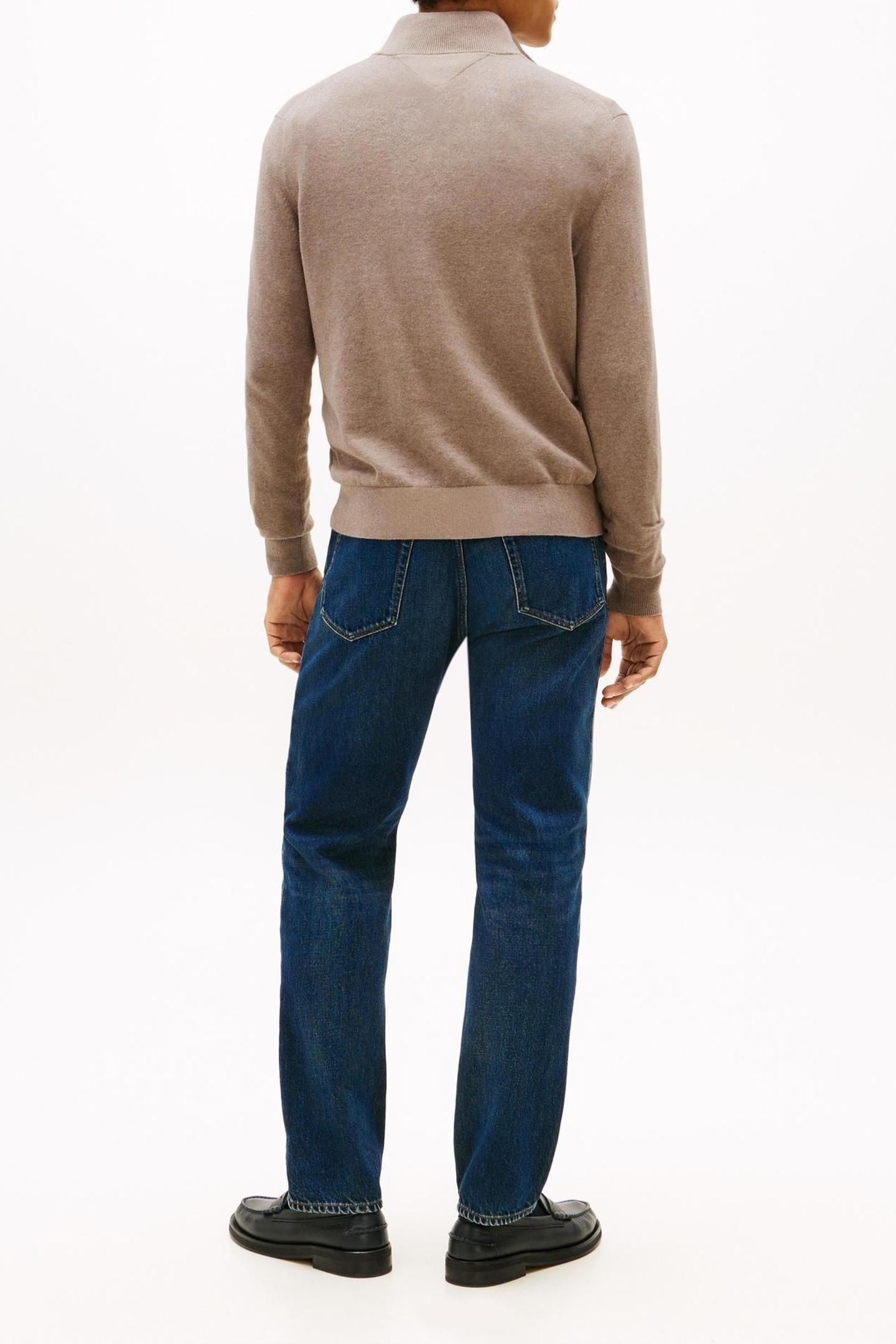 PIMA COTTON CASHMERE SWEATER COASTAL TAUPE HEATHER 2