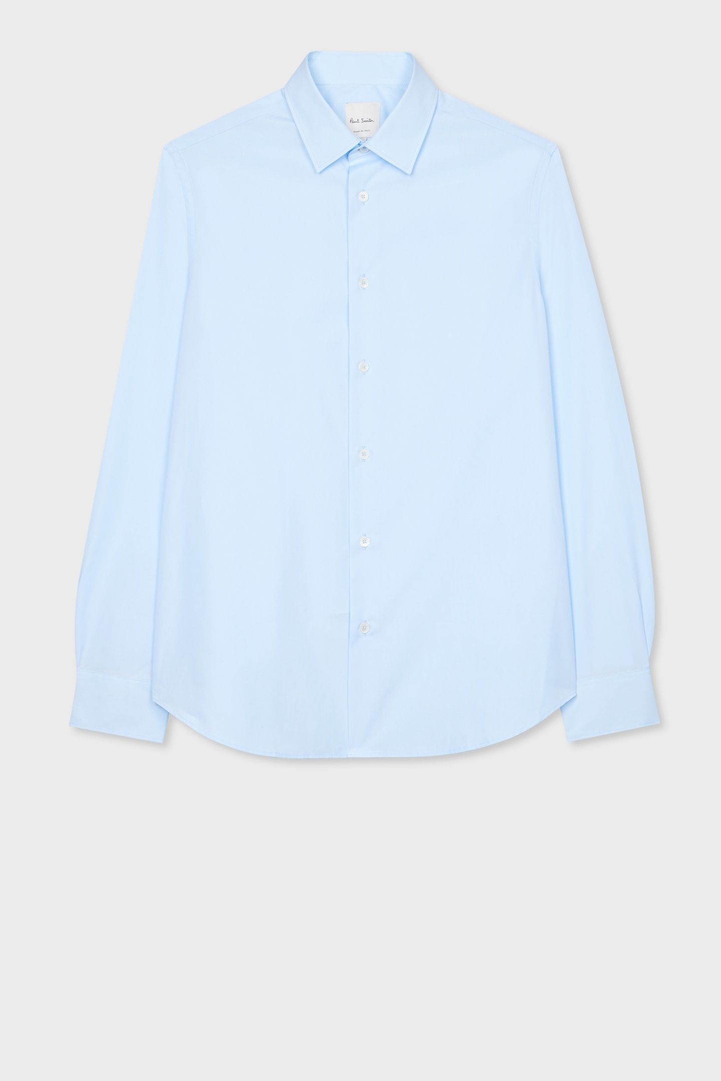 MENS S/C SLIM FIT SHIRT LIGHT BLUE 4