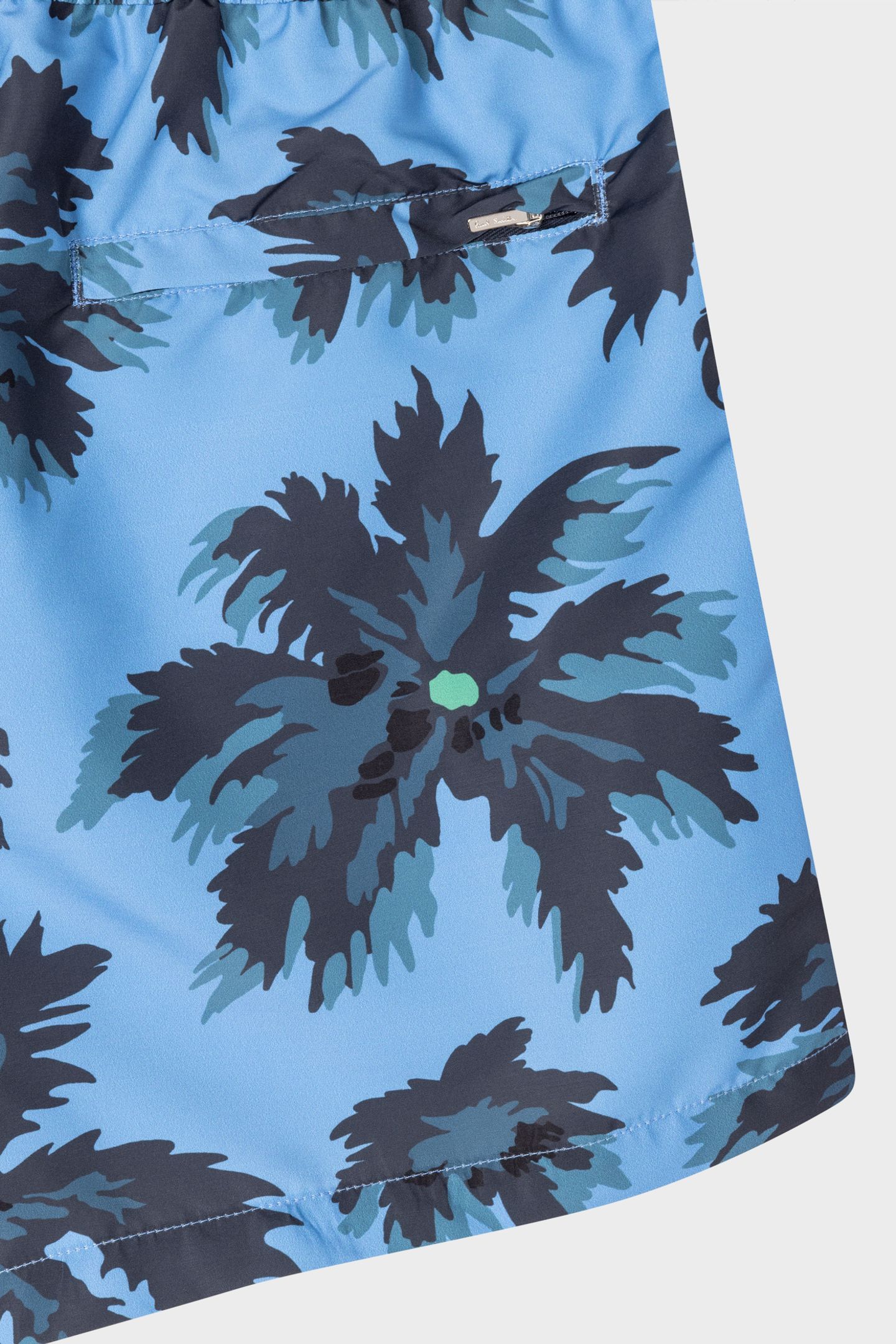 MEN SWIM SHORT PALM BURST NAVY 8