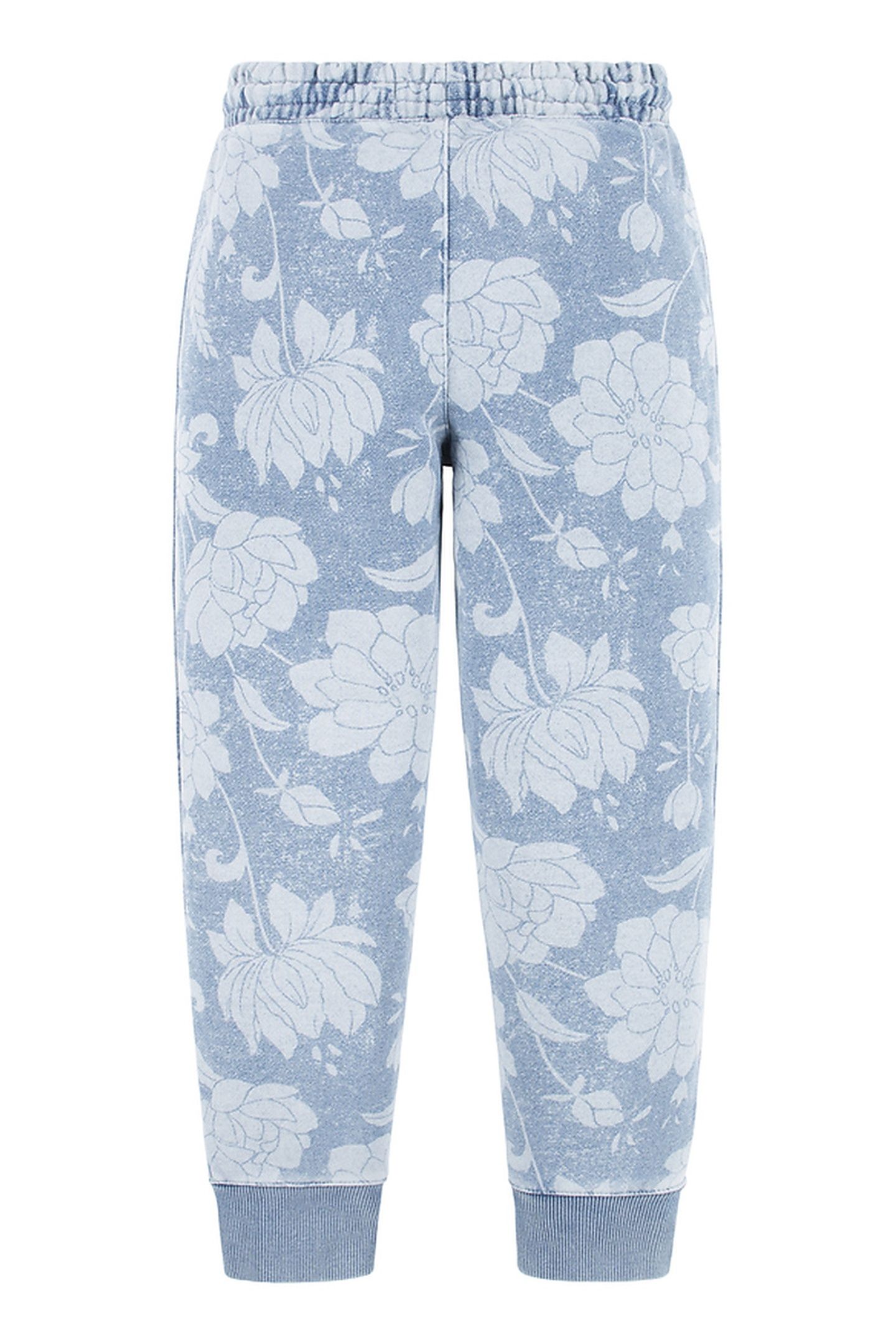 GIRLS DISCHARGE JOGGER INDIGO LIGHT FLORAL 2