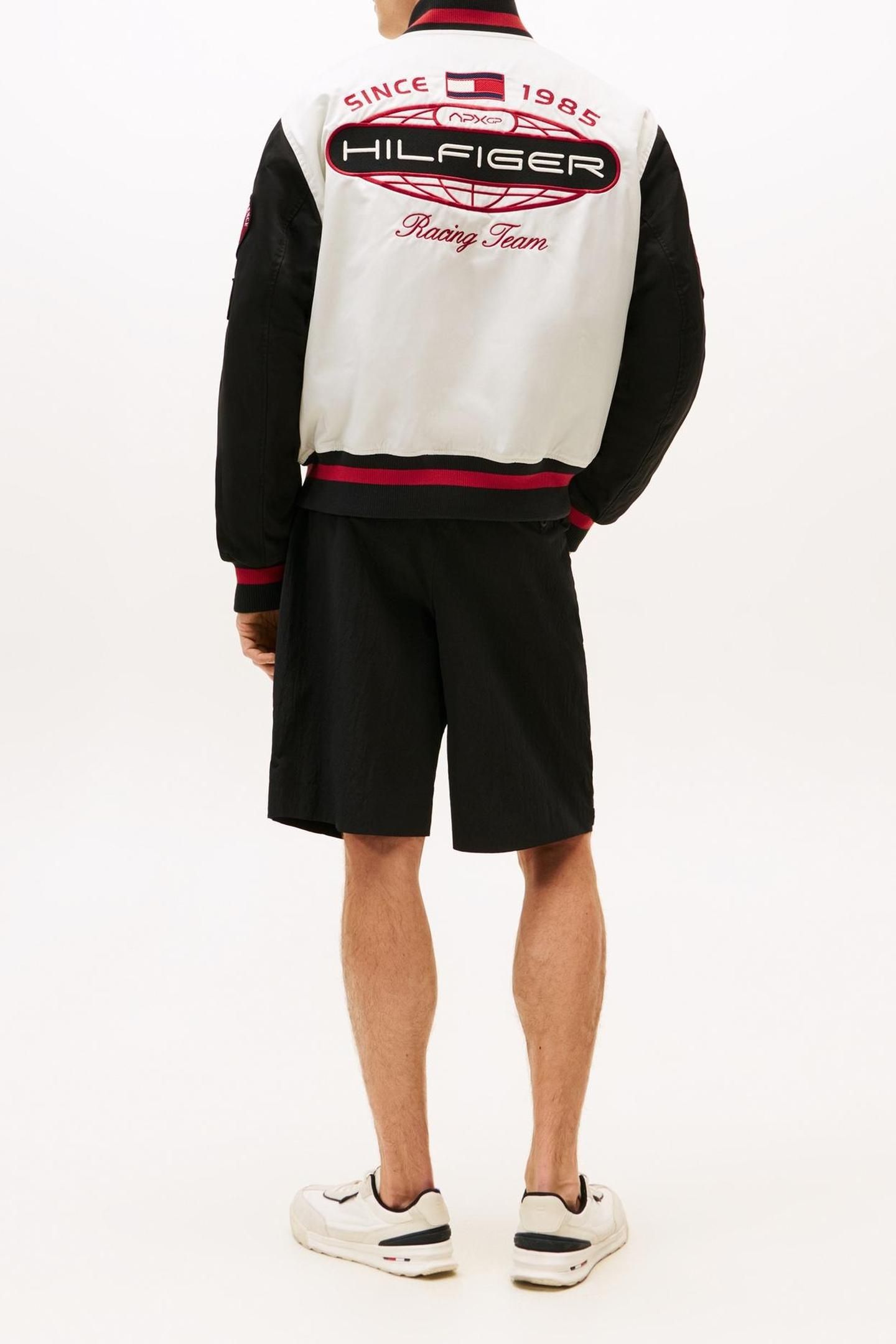 F1 MOVIE SATIN VARSITY JACKET WHITE/RED/BLACK 2