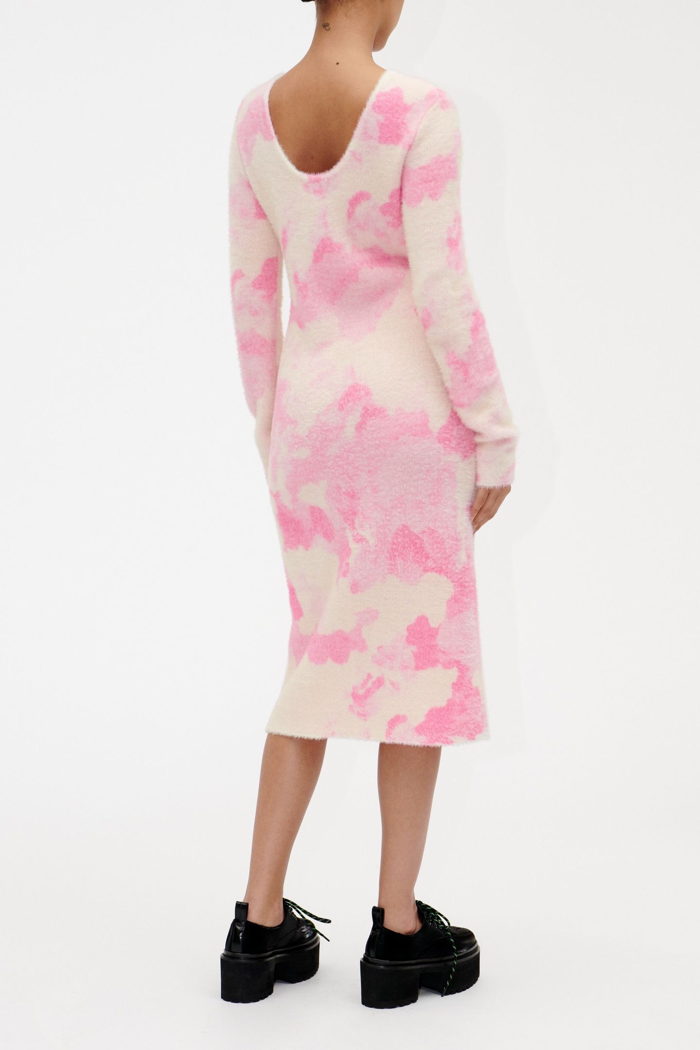 HELLA KNIT DRESS PINK CLOUDS 2