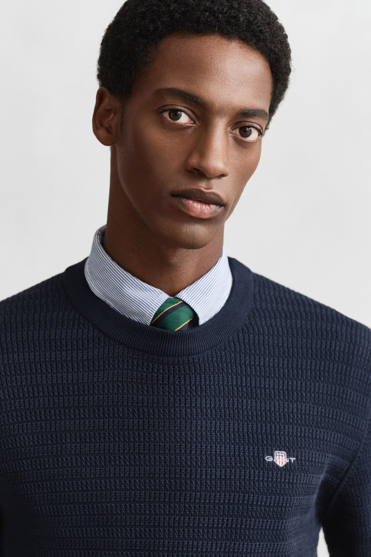 MINI CABLE C-NECK EVENING BLUE 5