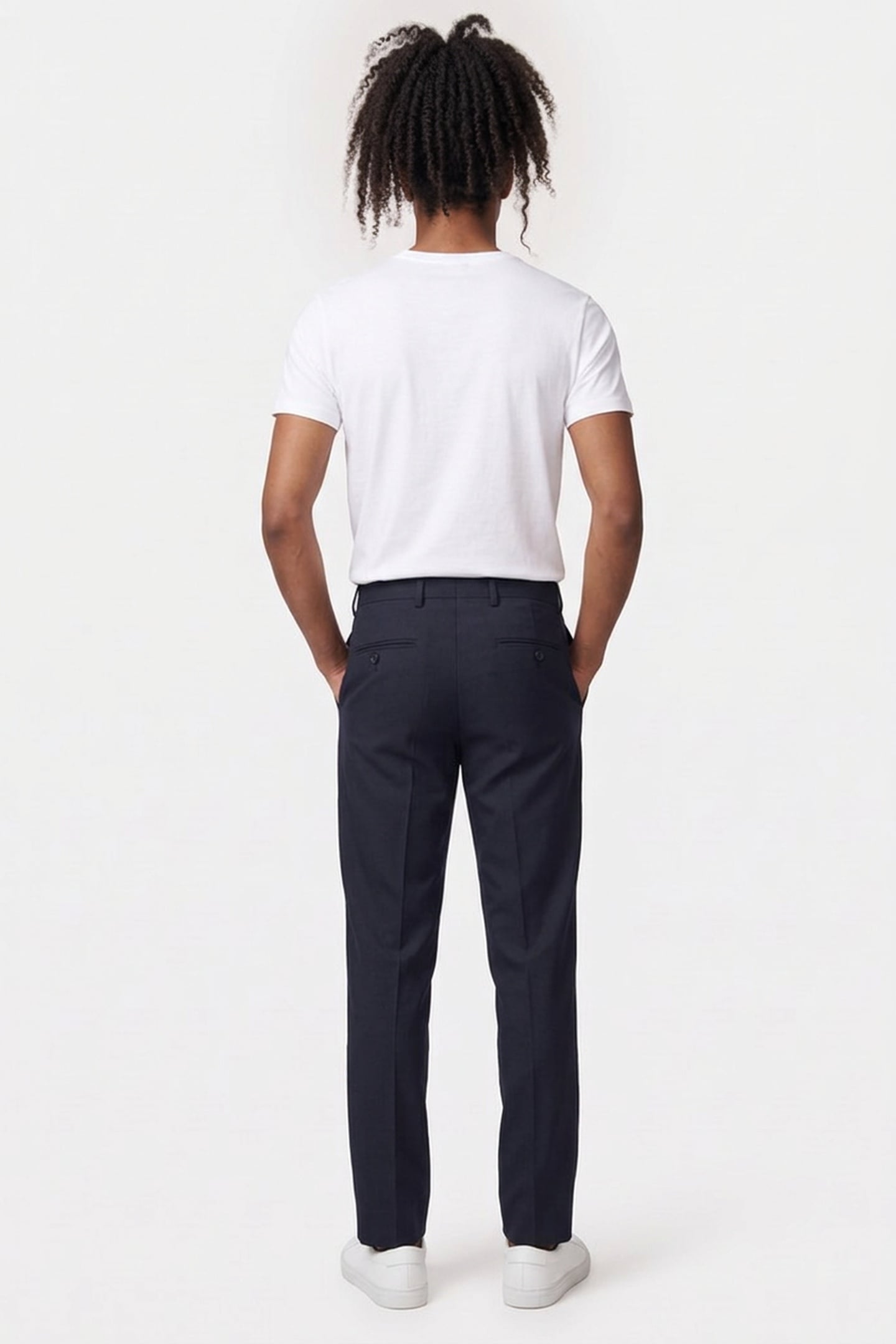 ELDAR HOPSACK SUIT TROUSER BLUE 2
