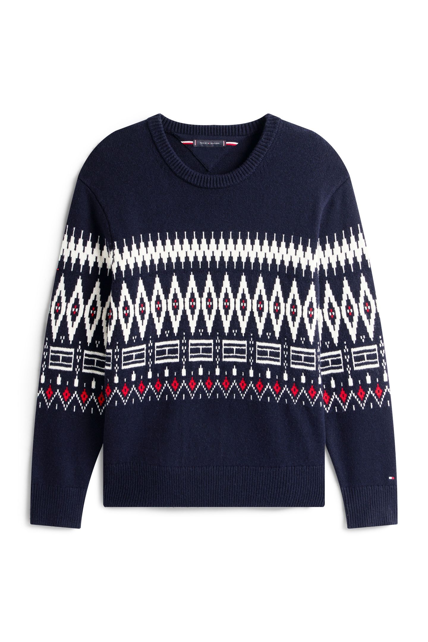 PLACED FAIRISLE WOOL DESERT SKY/IVORY PETAL 4