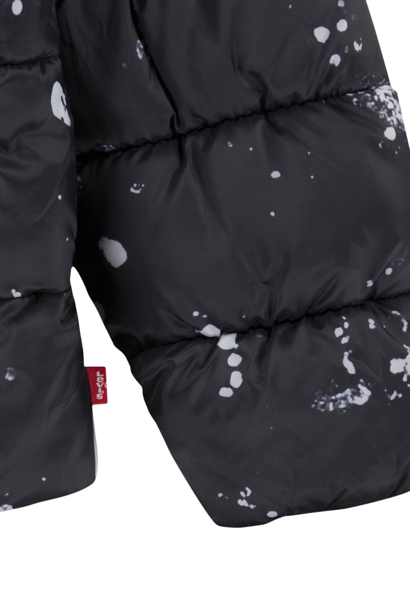 GIRLS BOX FIT AOP PUFFER BLACK 3