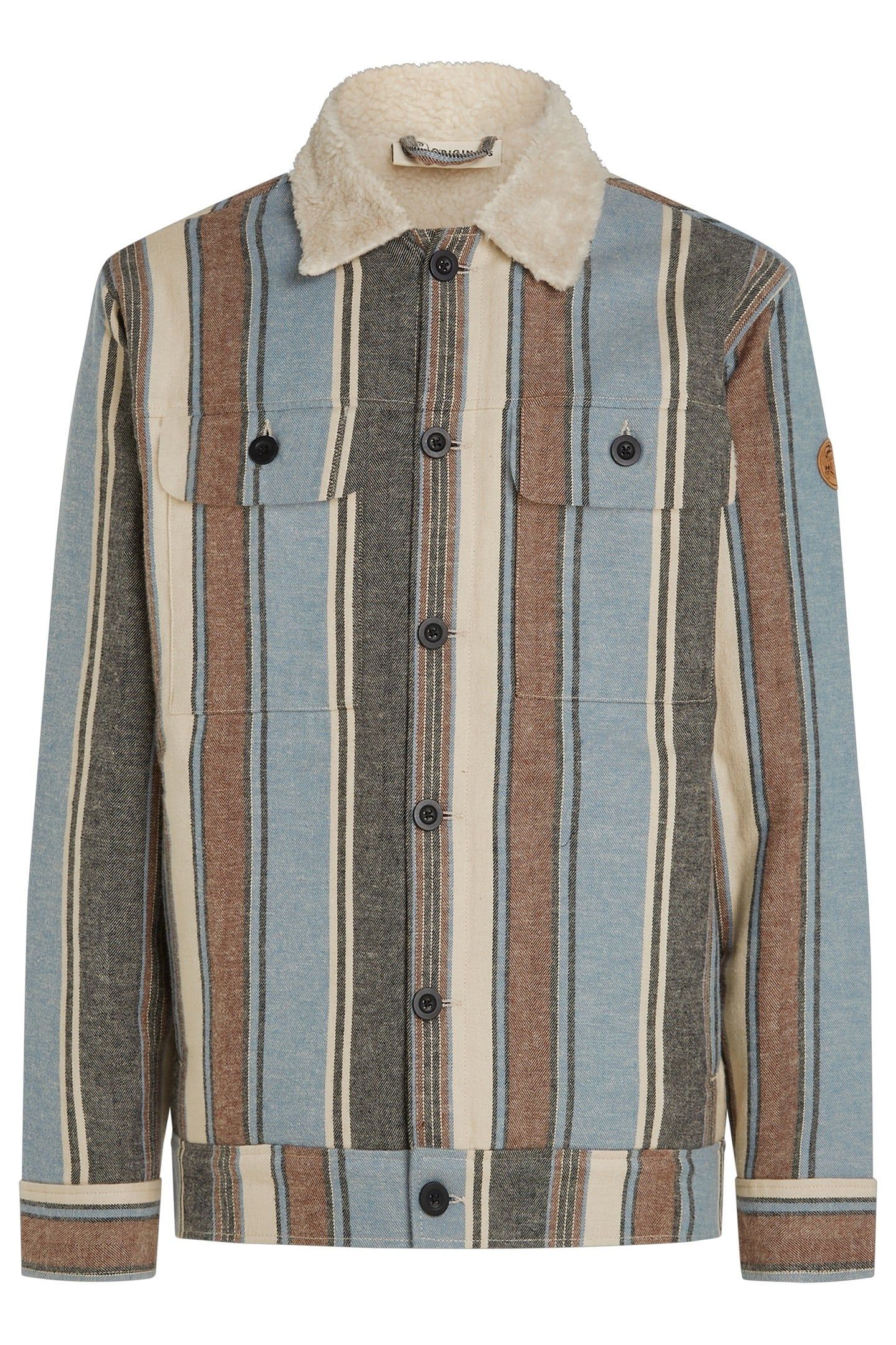 O'RIGINALS FLEECE LINED JACKET BLUE VINTAGE O'NEILL STRIPE 4