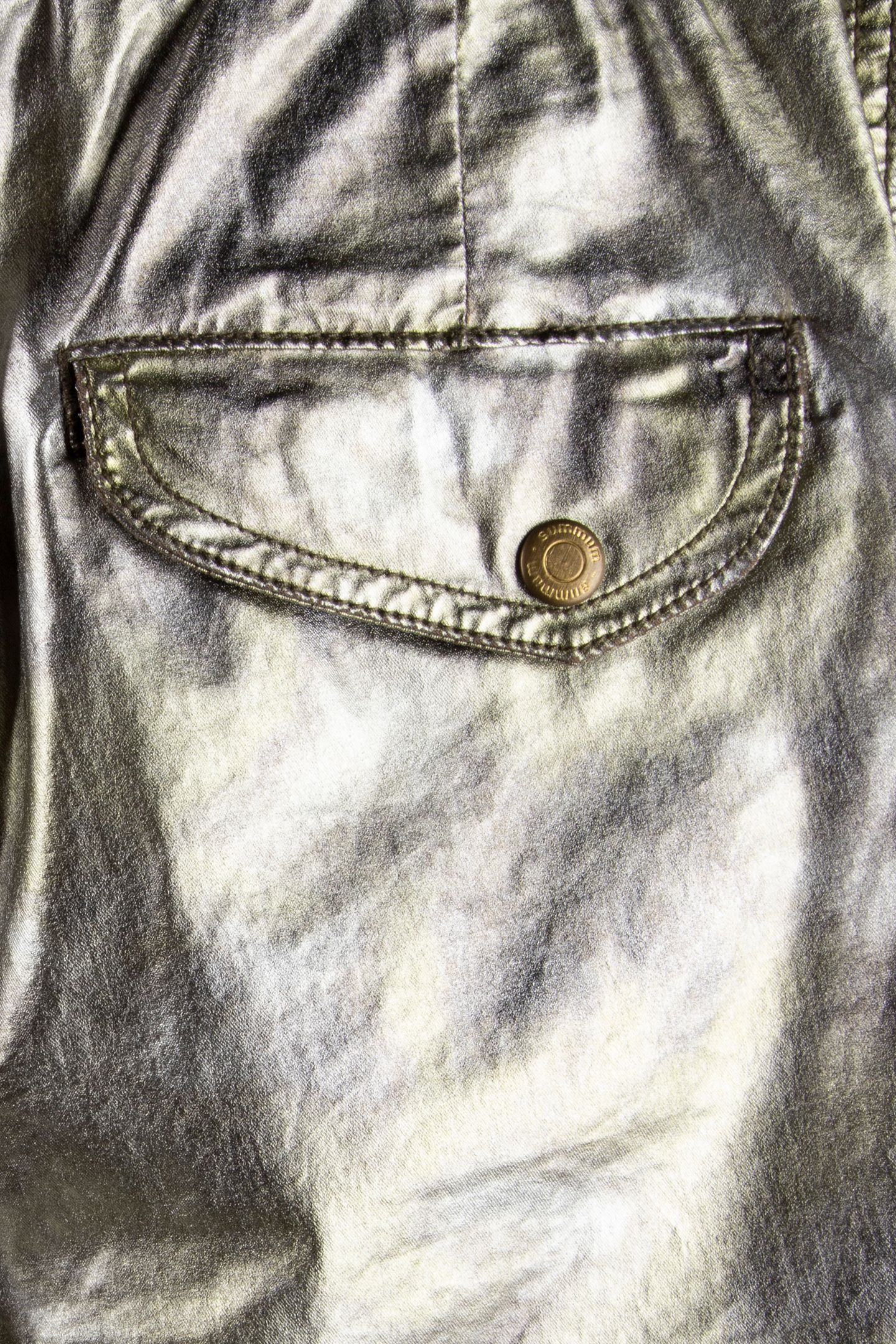 JOGGER PANTS METALLIC CAMOU STRETCH TWILL OLIVE 5