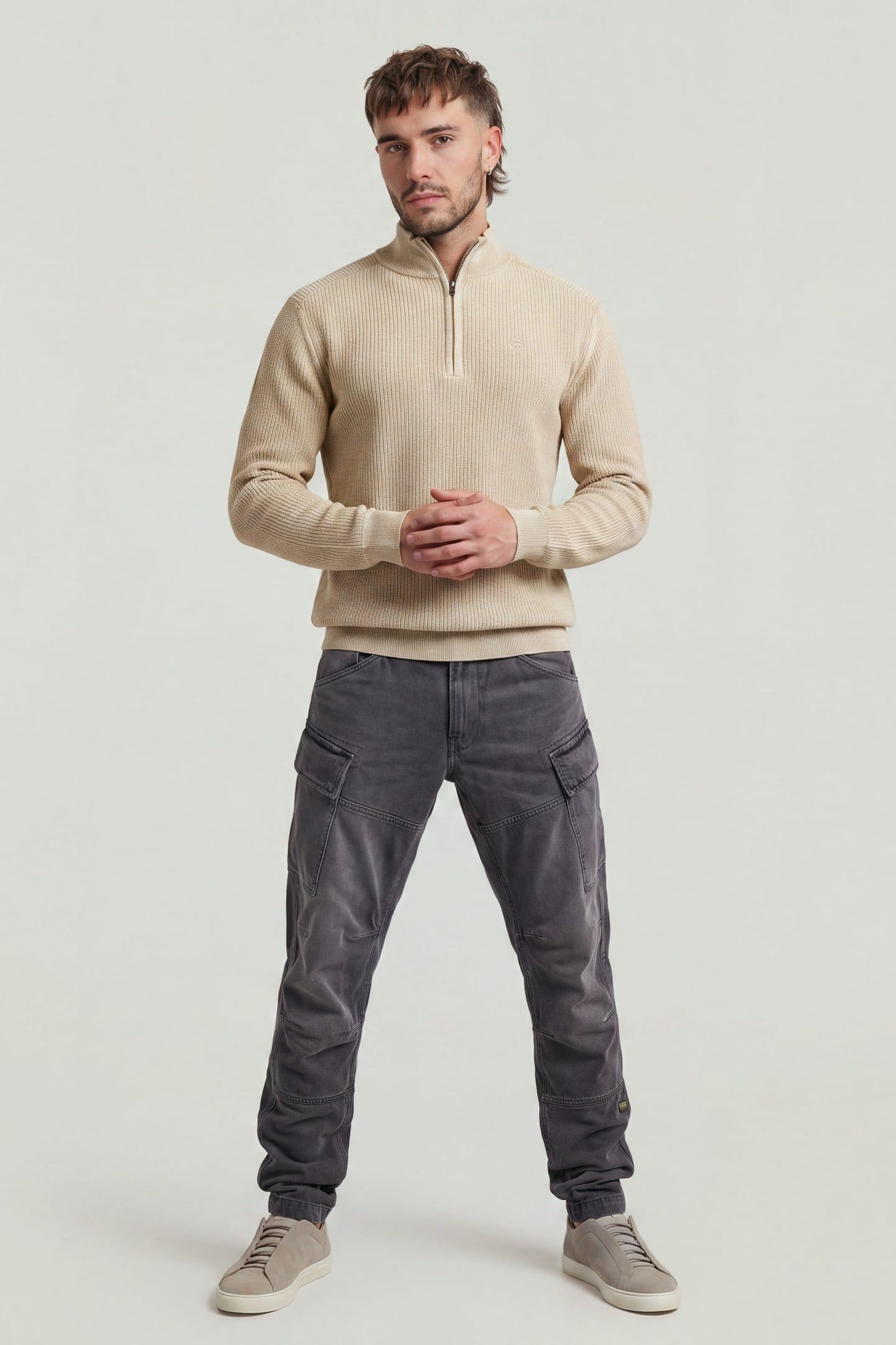 ROXIC ZIP REGULAR TAPERED GREY 3