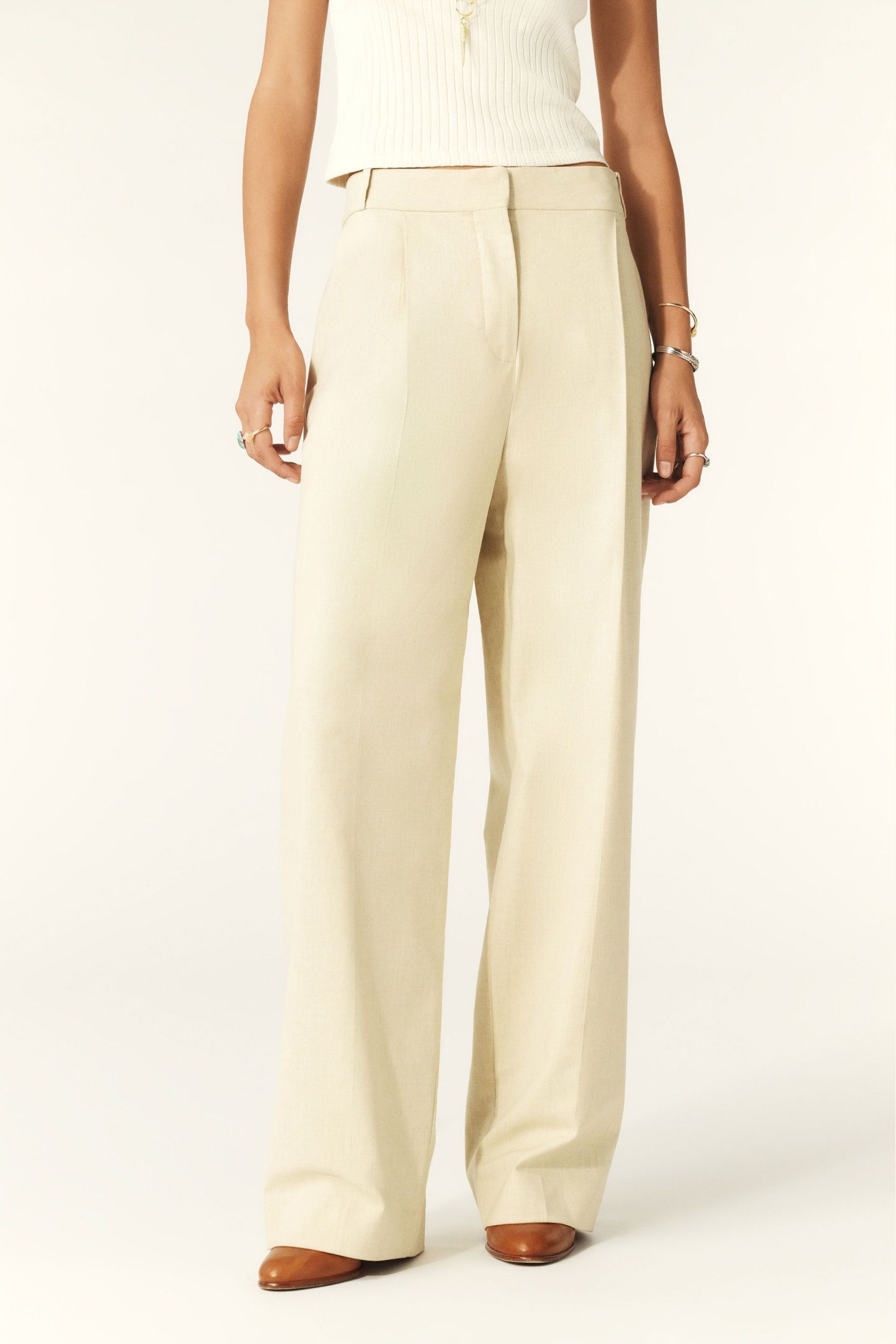 WIDE TROUSERS BEIGE 2