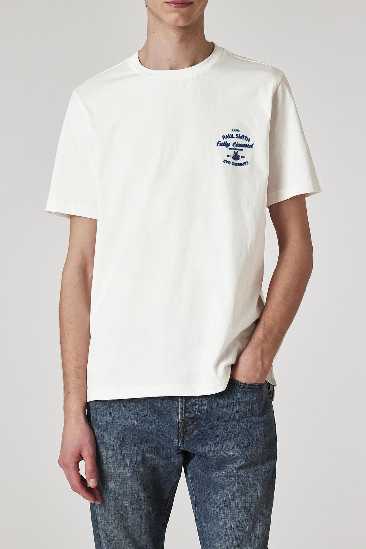MENS ESPRESSO BAR PRINT TSHIRT WHITE 1