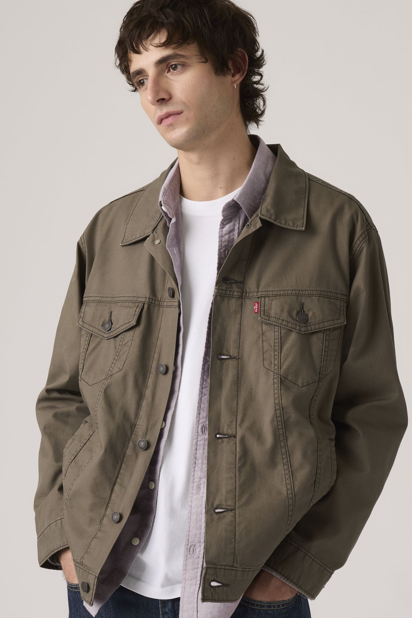 RELAXED TYPE III TRUCKER JACKET MAITAKE BROWN 3