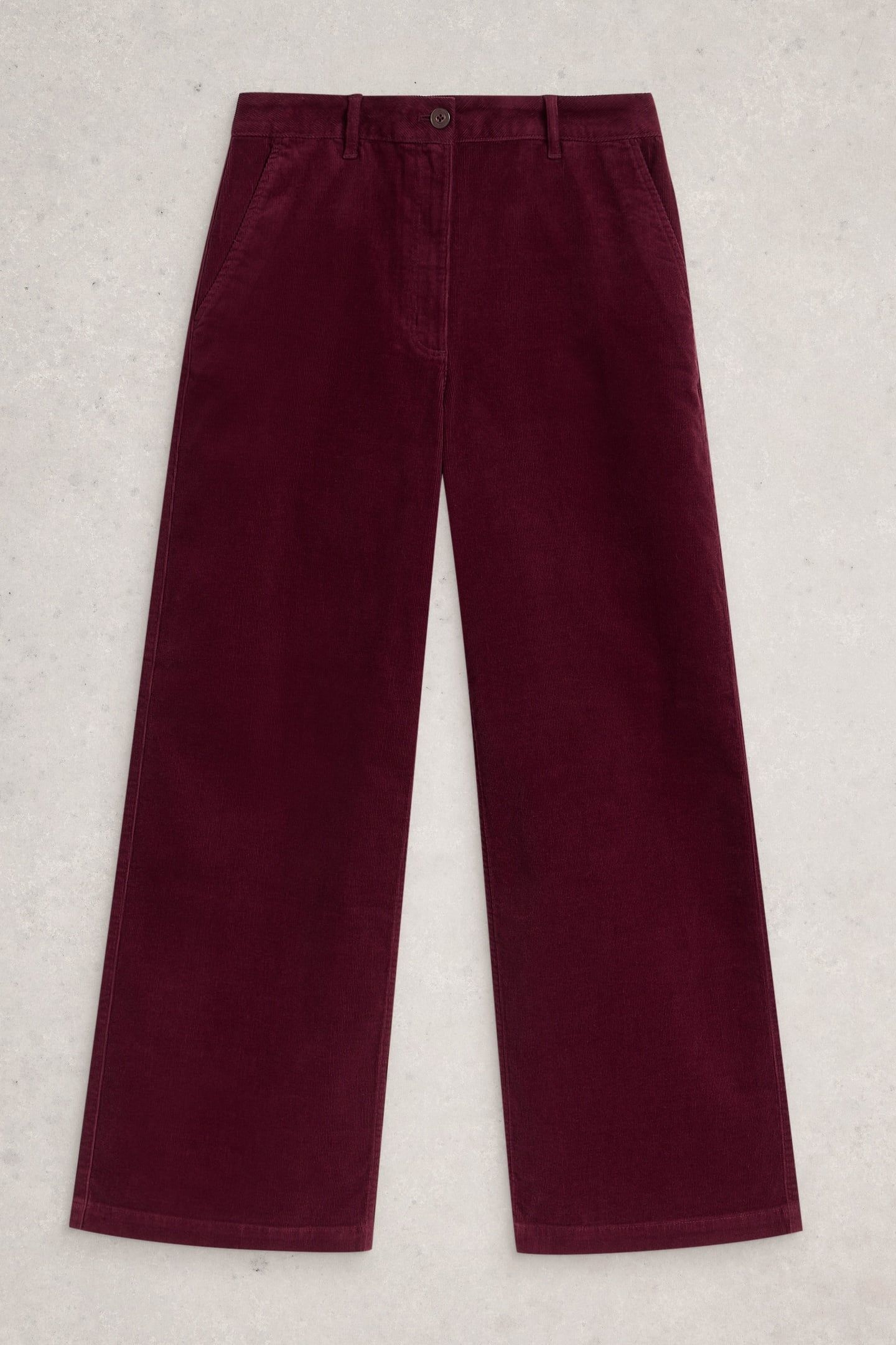 ELLA CORD WIDE LEG TROUSER MID PLUM 1