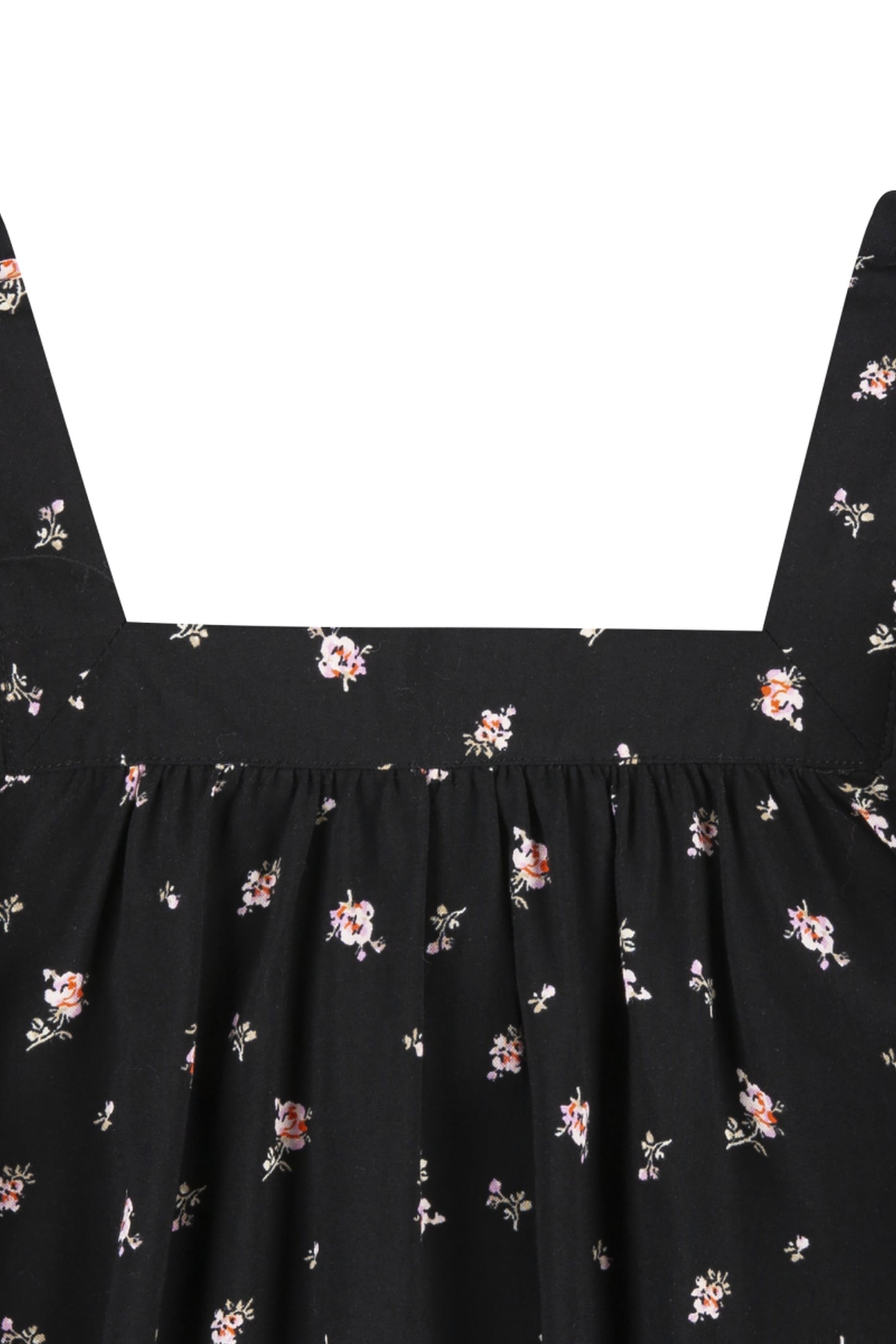 GIRLS WOVEN TOP BLACK 3