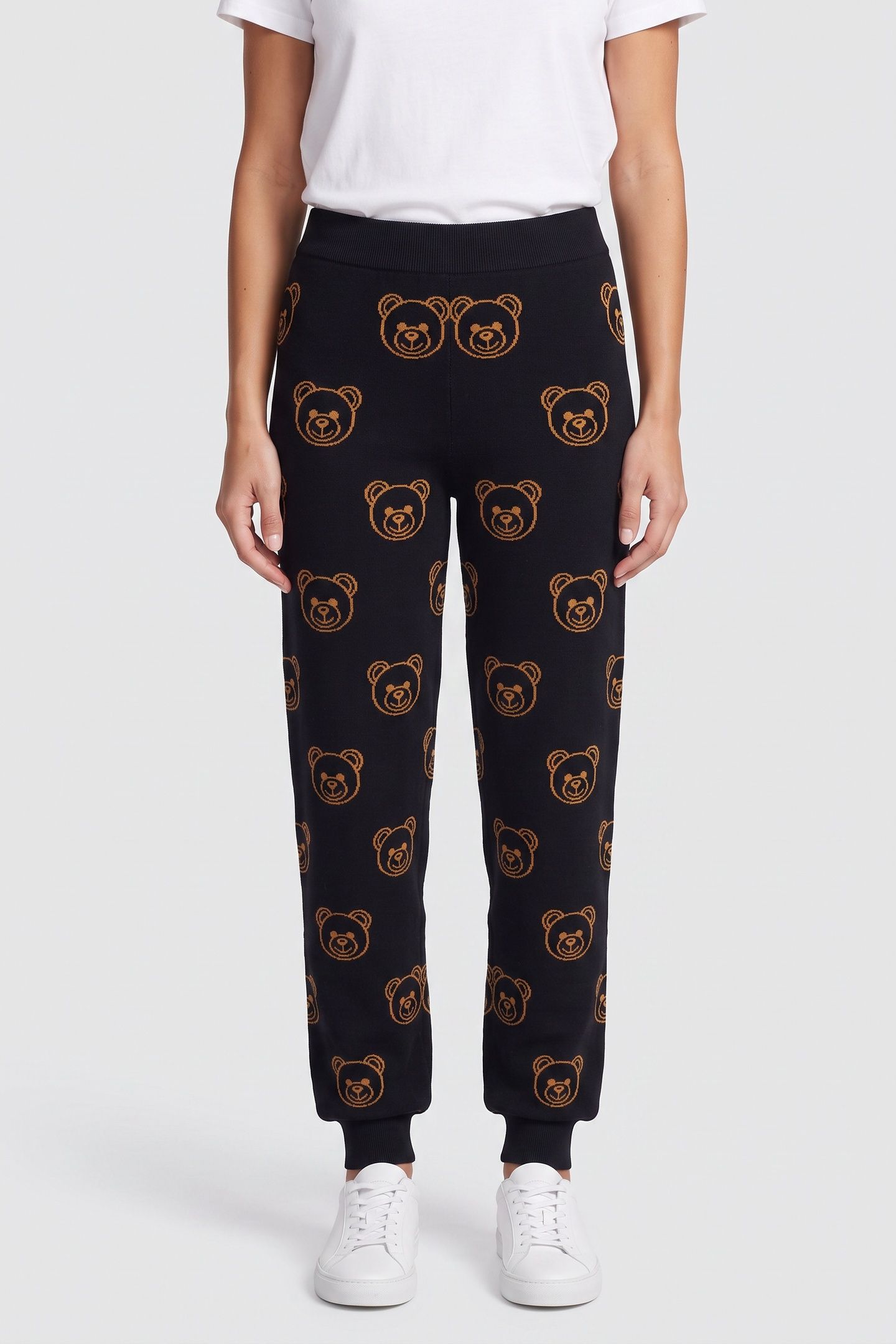 KNITTED TROUSERS BLUE 1