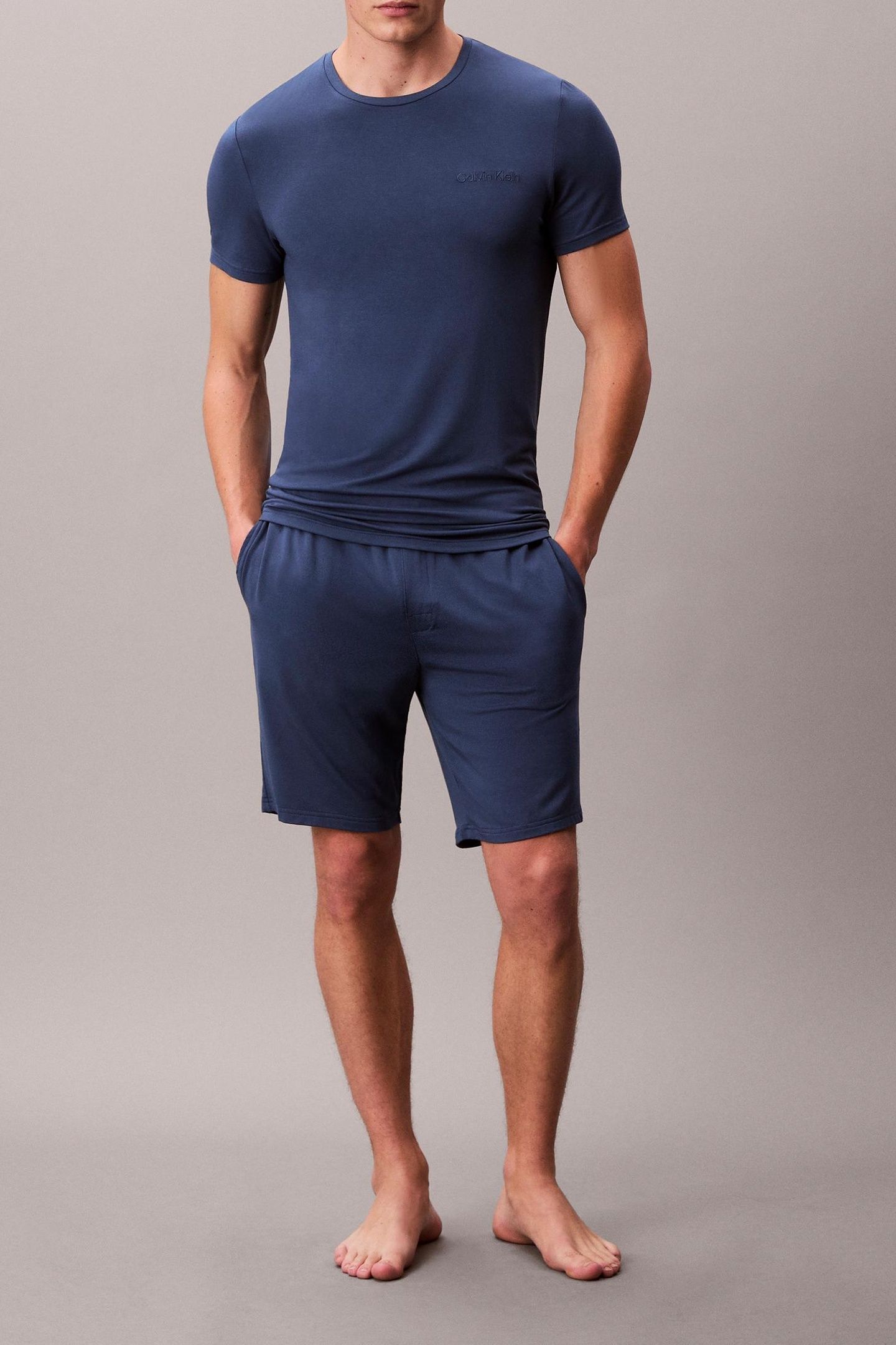 MODAL SLEEP SHORT DARK DENIM 3