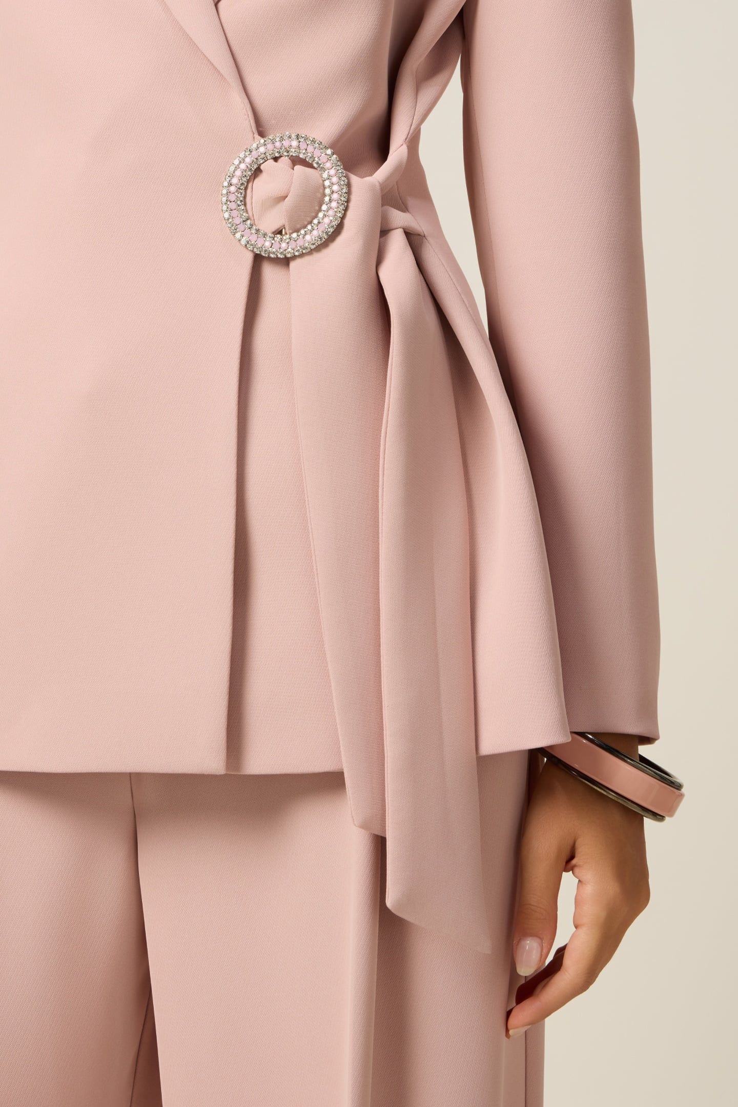 BLAZER WITH JEWEL BUCKLE PINK 5
