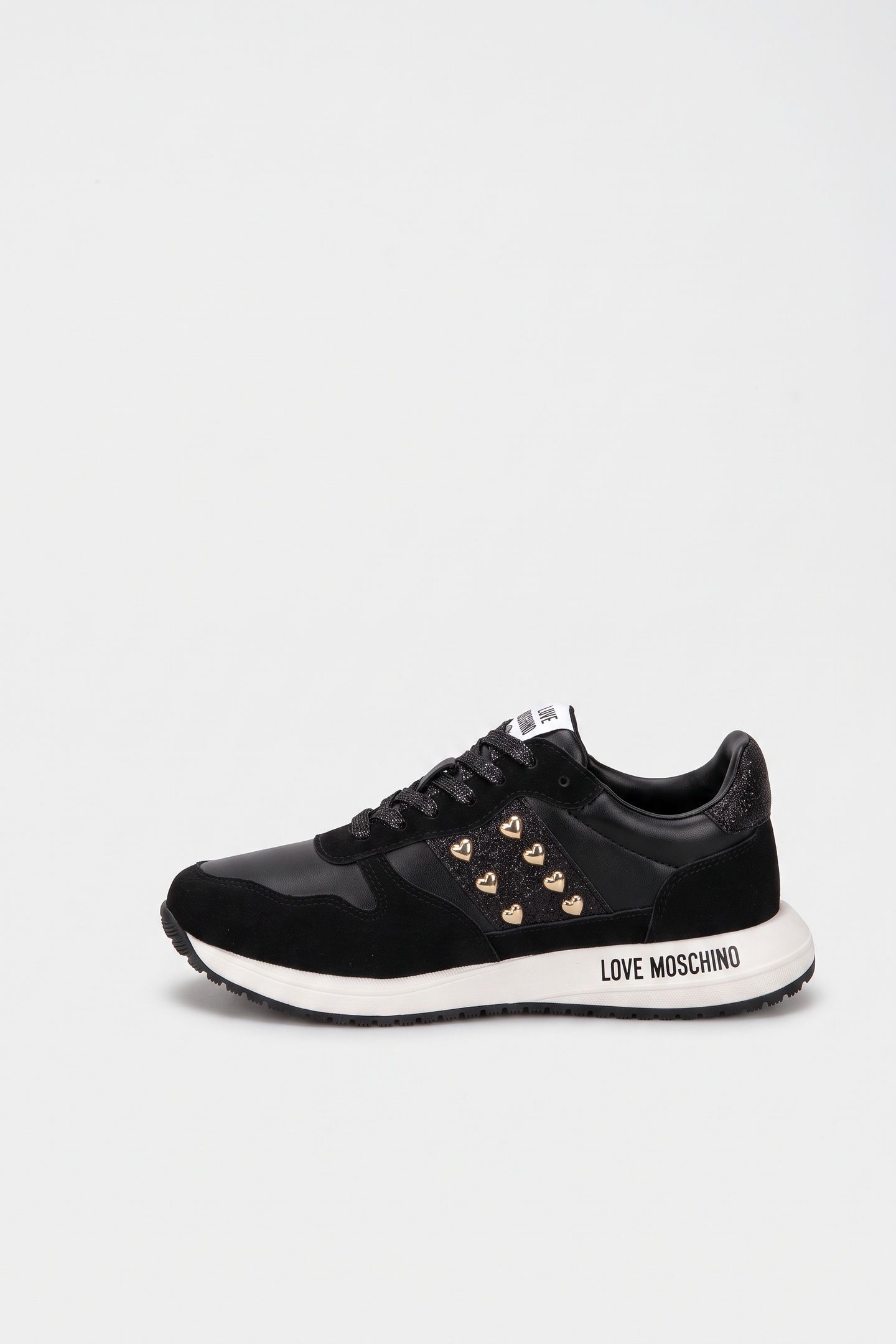DUNE SUEDE AND CALFSKIN SNEAKERS BLACK 4