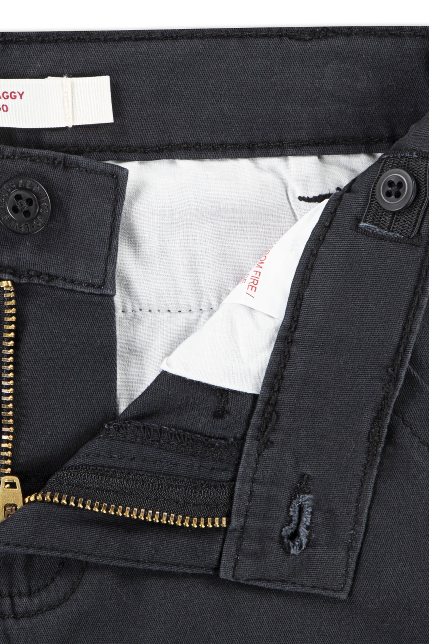 BOYS 578 BAGGY FIT CARGO PANTS JET BLACK 4
