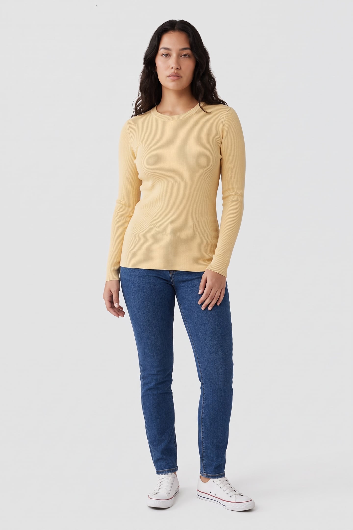 TINT COTTON SWEATER YELLOW 1