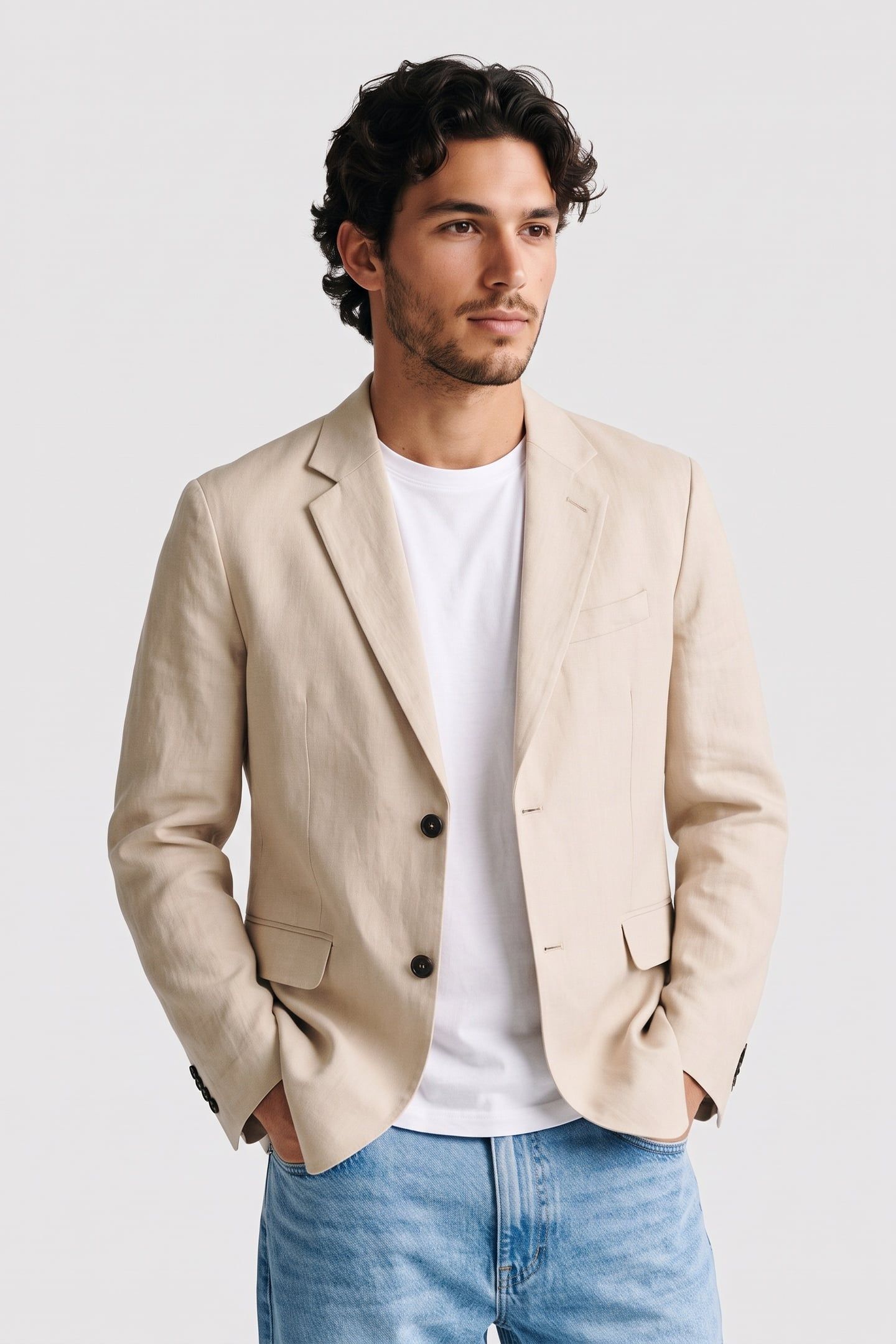 DENNIS LEOMASTER COTTON HEMP WHITE 1