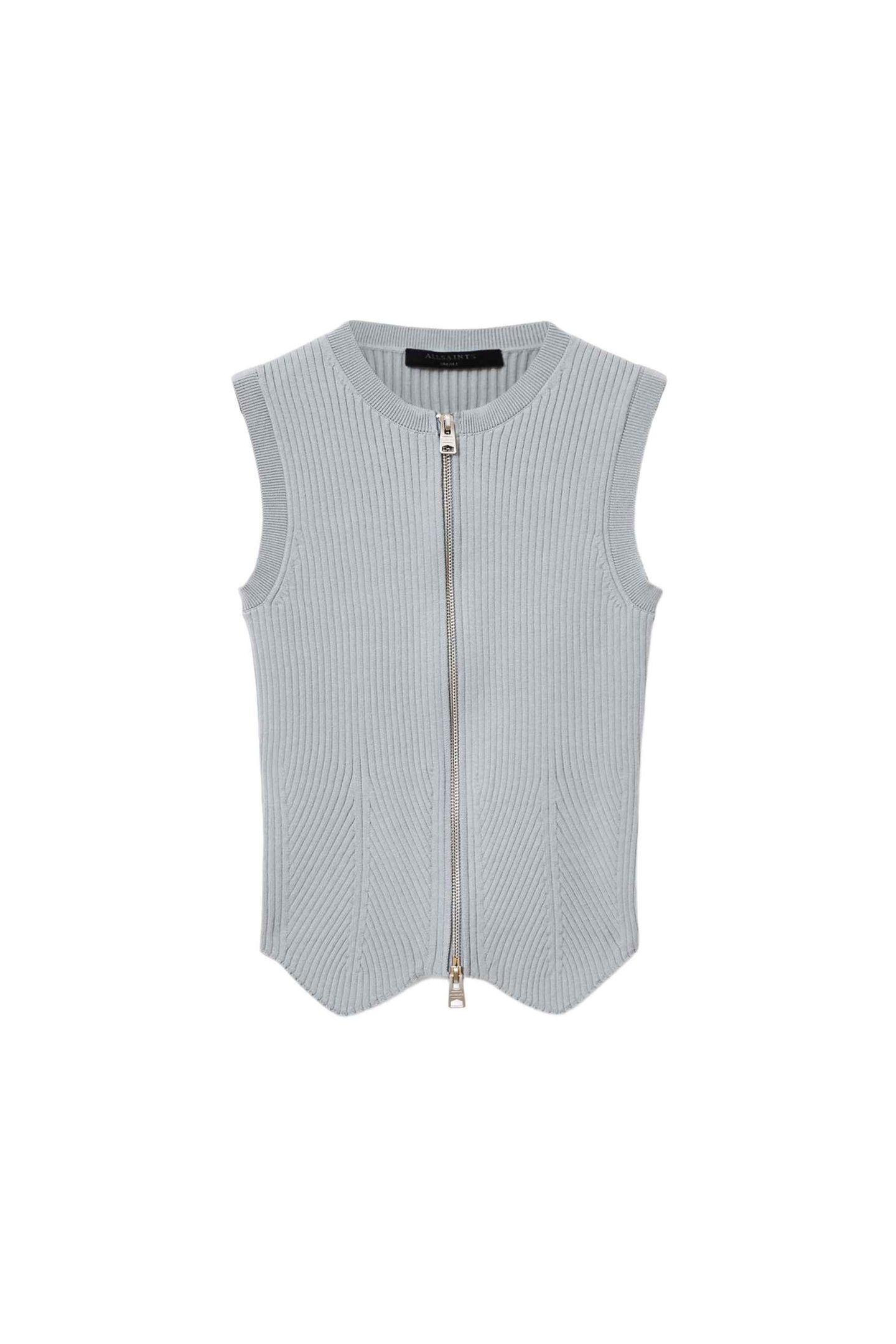 CRUZ ZIP WAISTCOAT STEEL BLUE 4