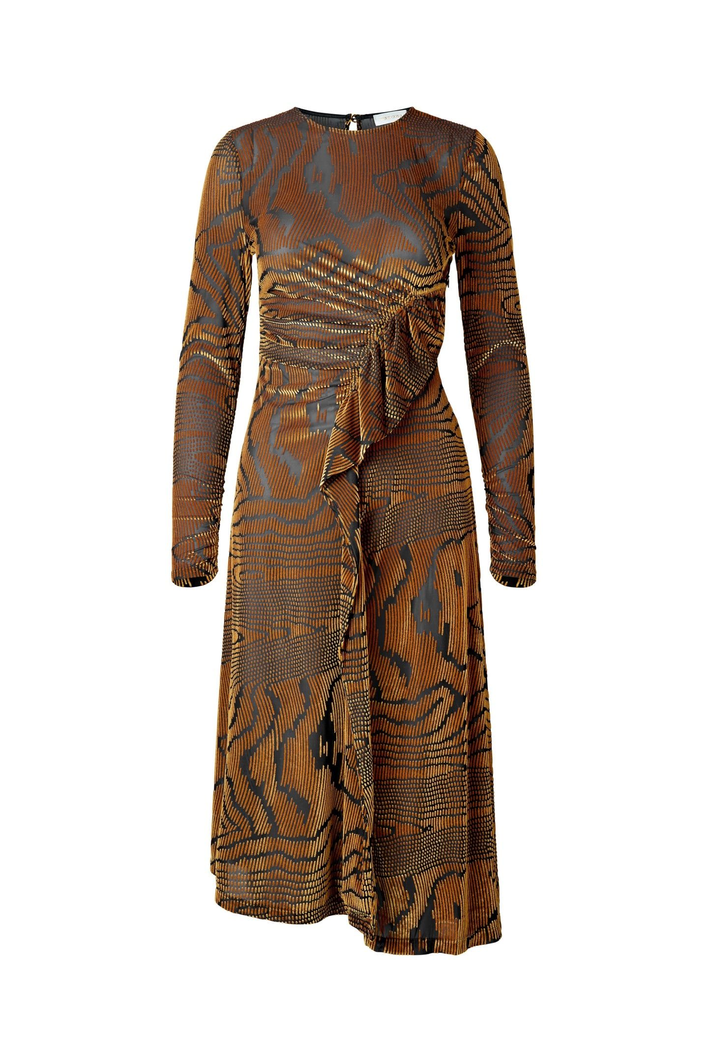 LINN DRESS SHORT VELVET MOIRÉE 3