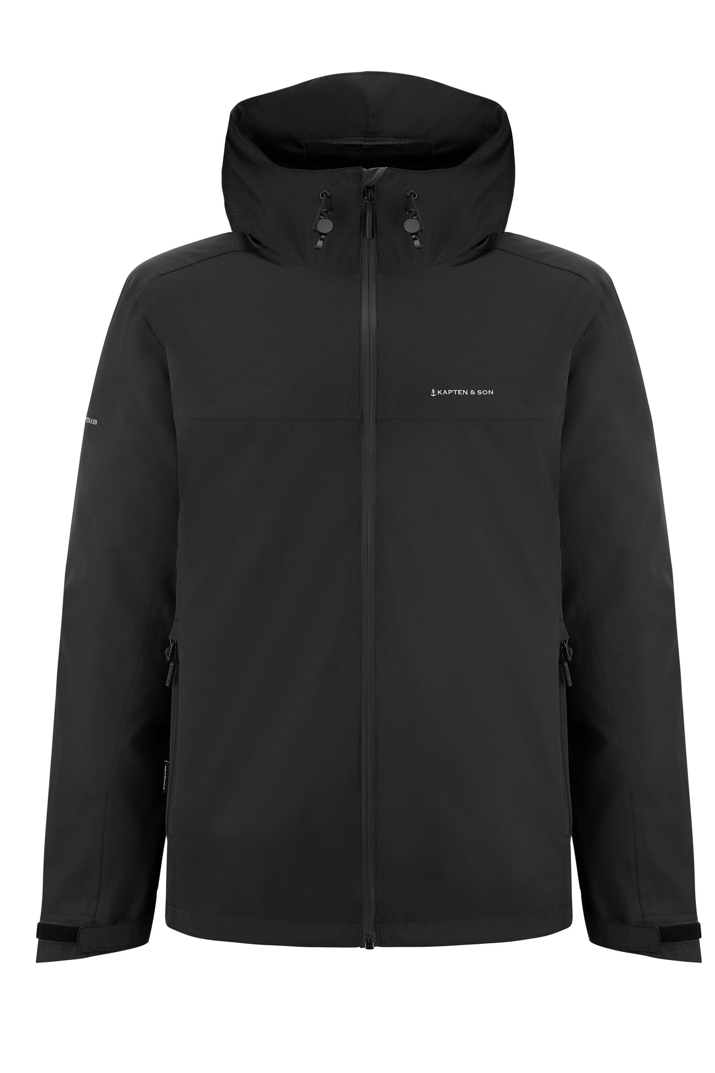 UNISEX HEAVY RAIN JACKET TOP LAYER ALL BLACK 3