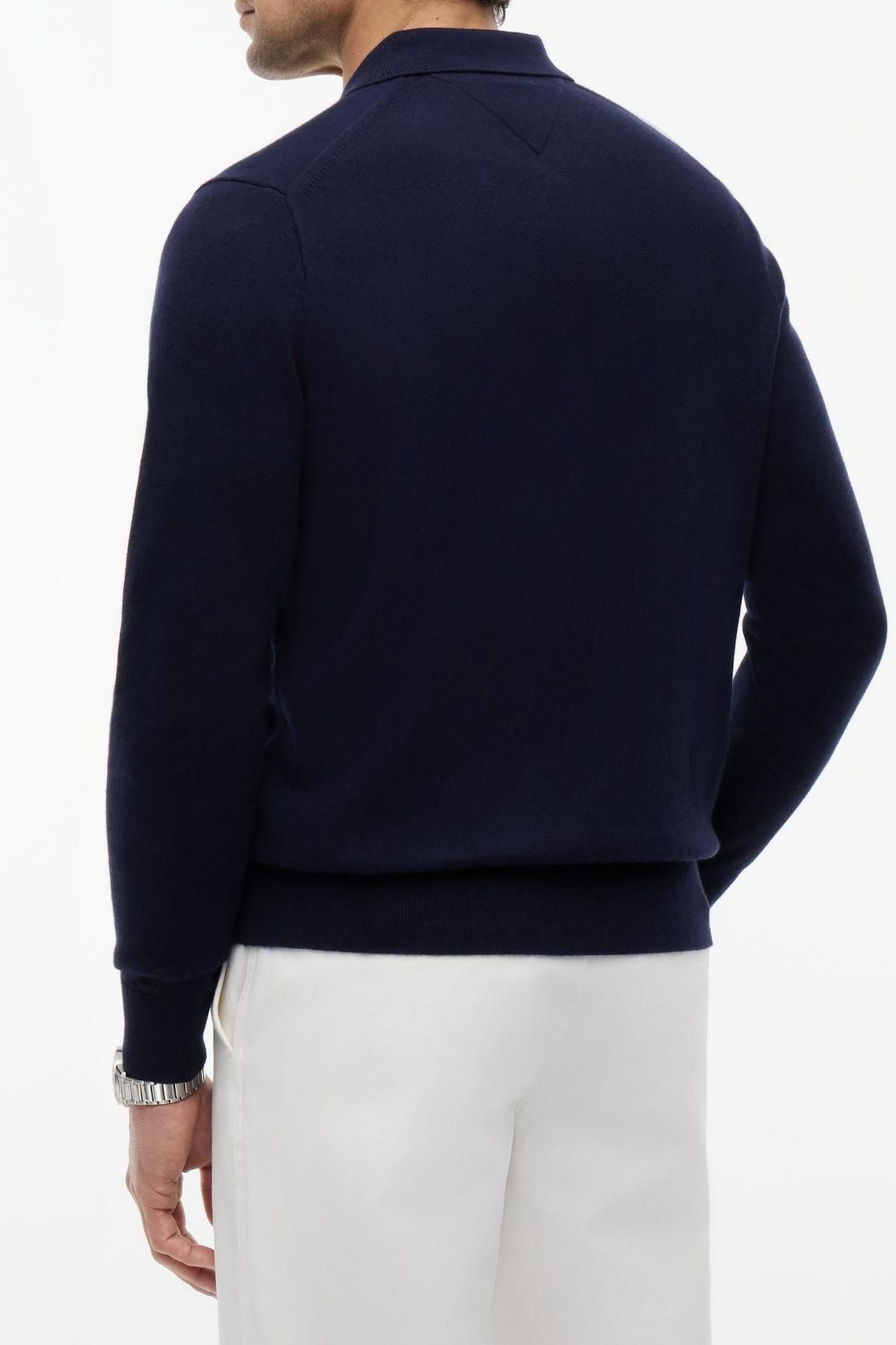 PIMA COTTON CASHMERE SWEATER NAVY BLUE 2
