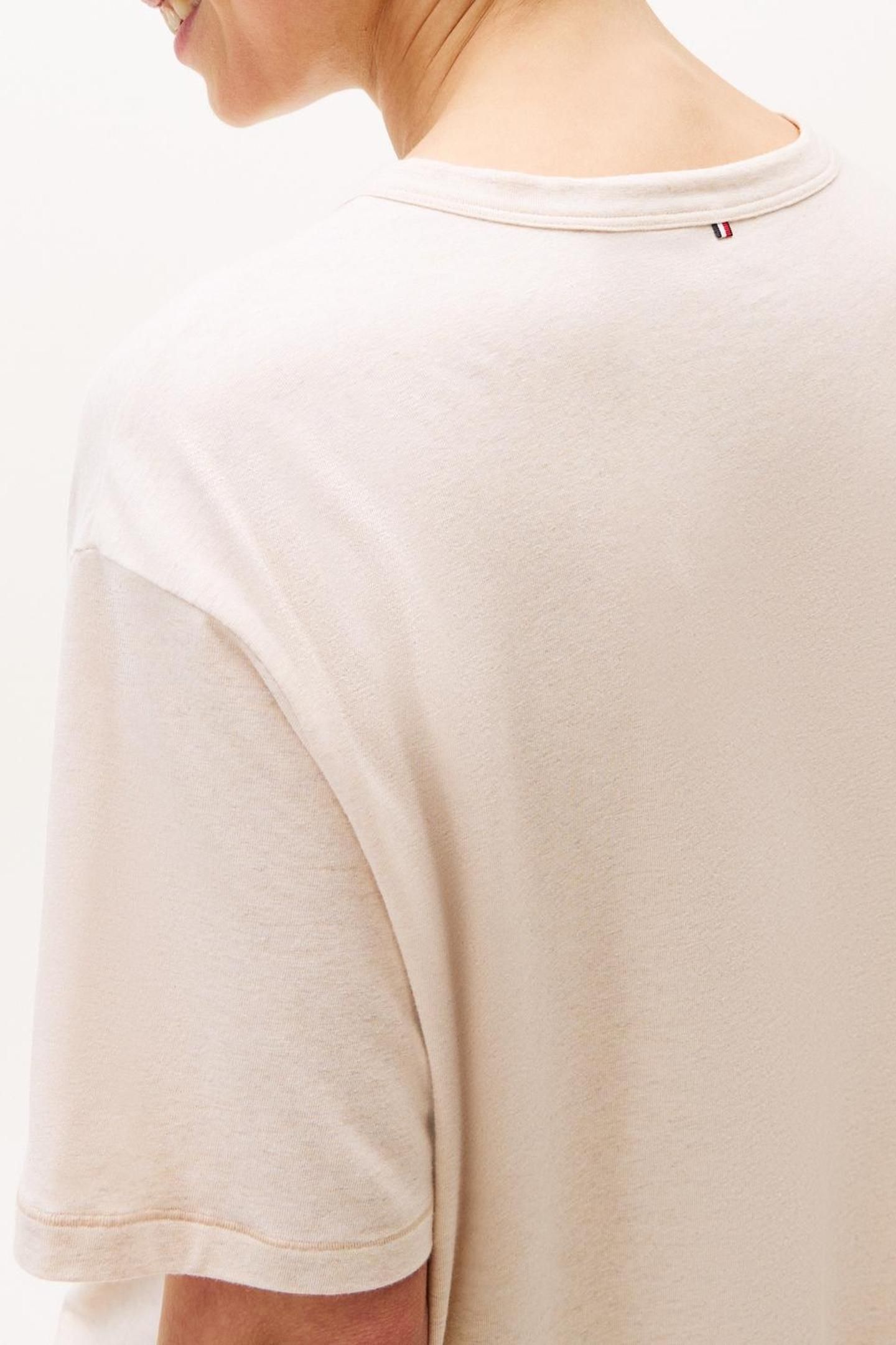 SS MODAL HENLEY T-SHIRT BEIGE HEATHER 5