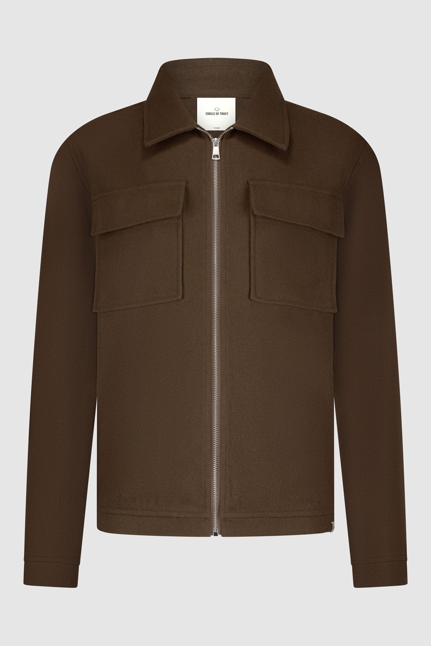 NATHAN OVERSHIRT CHOCOLAT 1