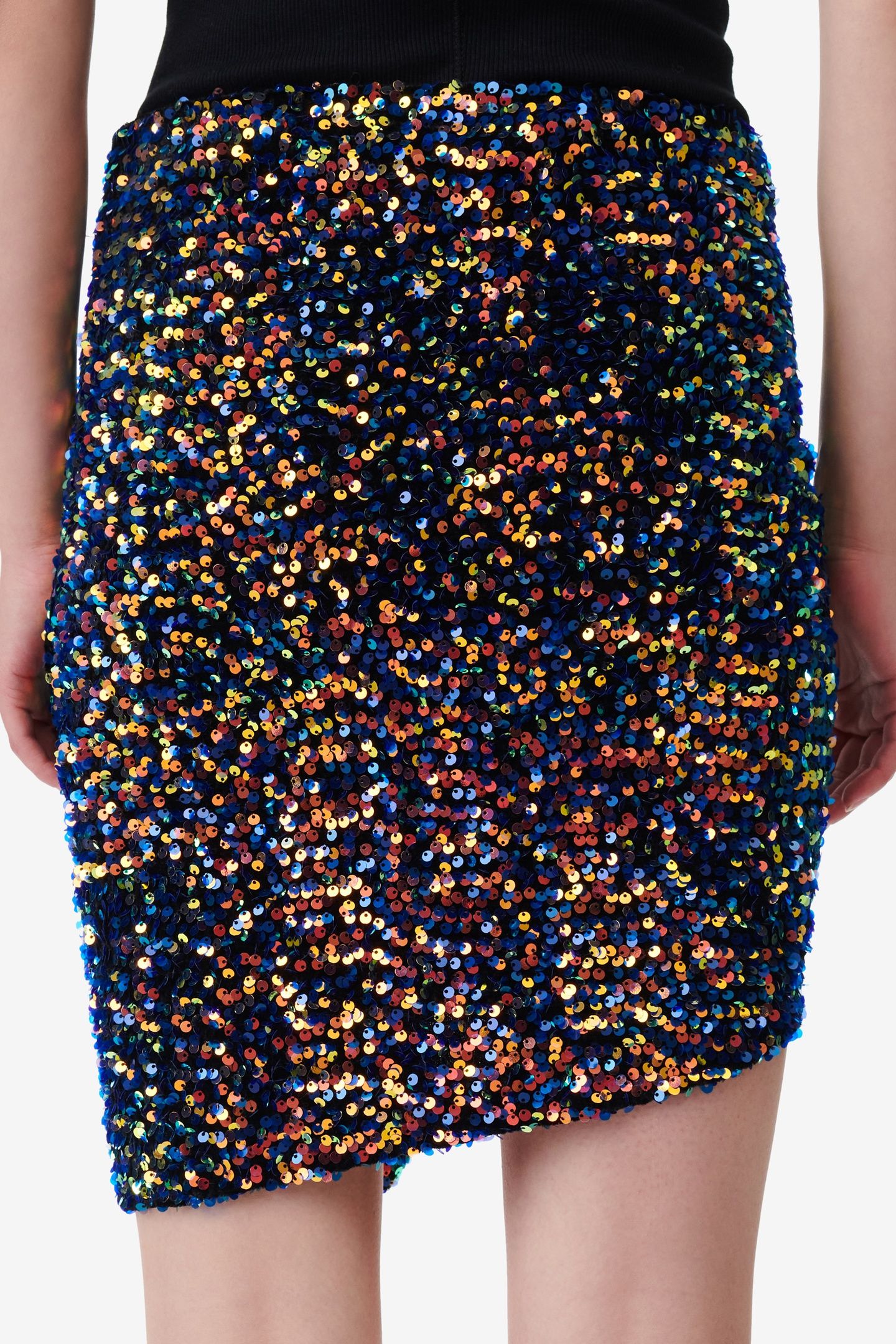 DASIA SKIRT SHINY BLUE MULTICO 4