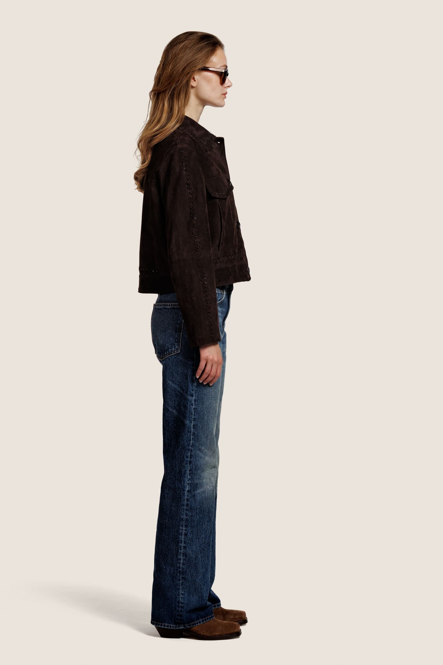 NOÈLLE SUEDE JACKET COFFEE 2