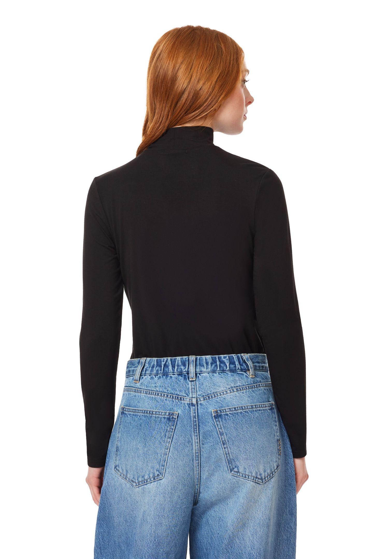 MOCK NECK TOP BLACK NIGHT 2
