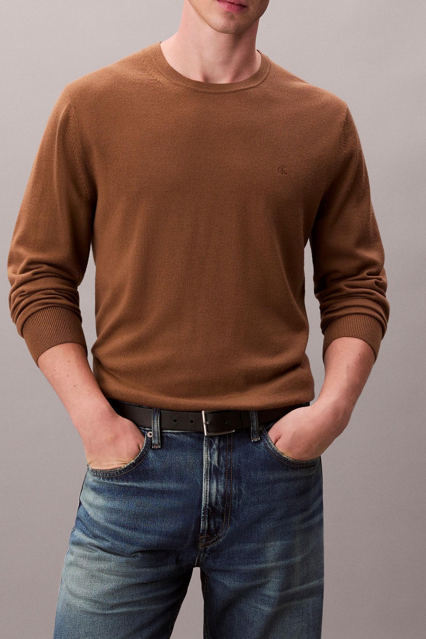 LS 100% MERINO CREW THRUSH 1