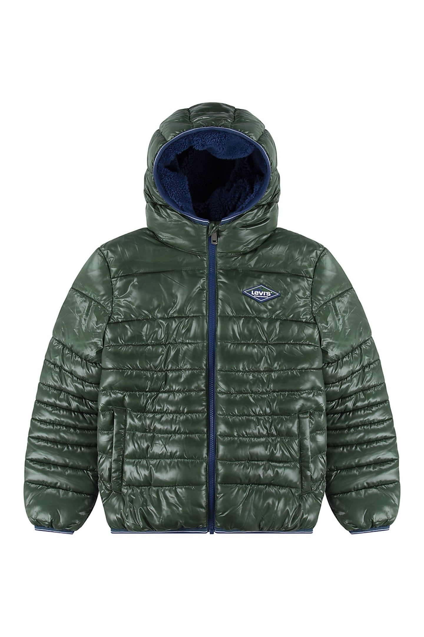 BOYS SHERPA LINED PUFFER JACKET EDEN 1
