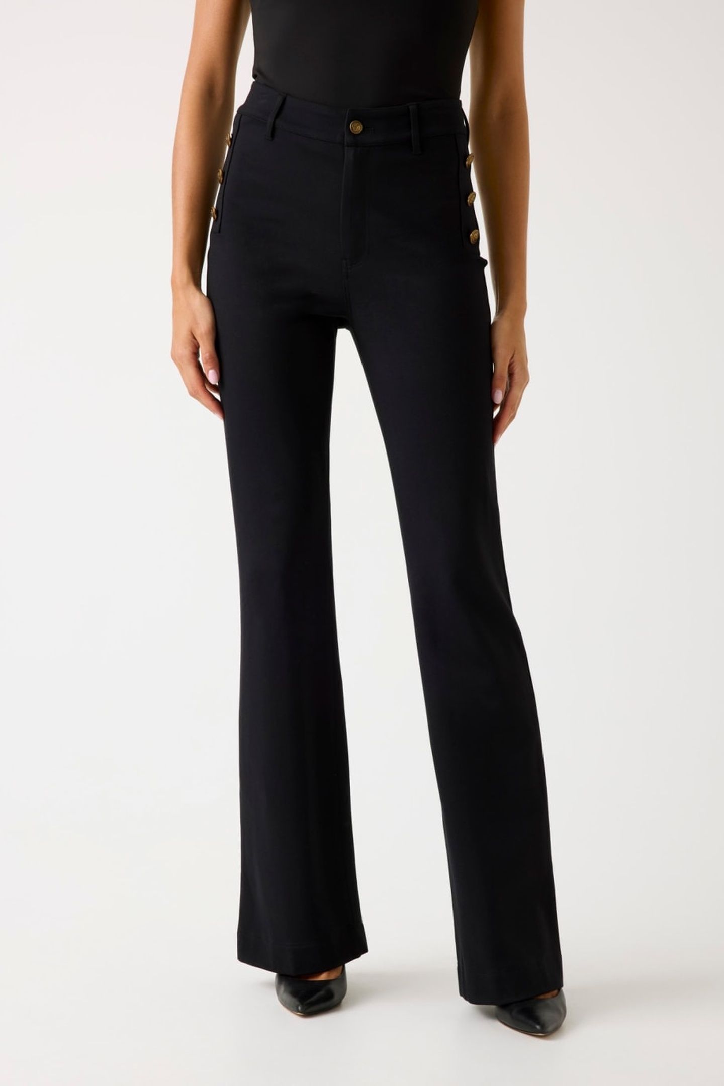 CHRISSY FLARE PANTS JET BLACK A996 1