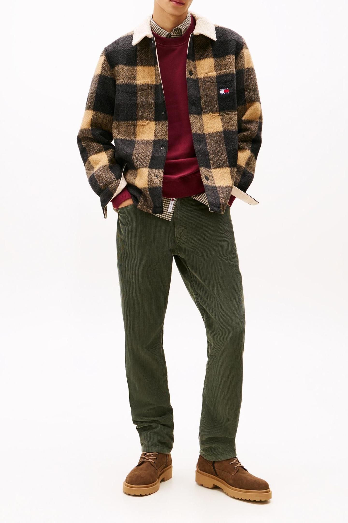 TJM RYAN CORD CHINO PEWTER GREEN 3